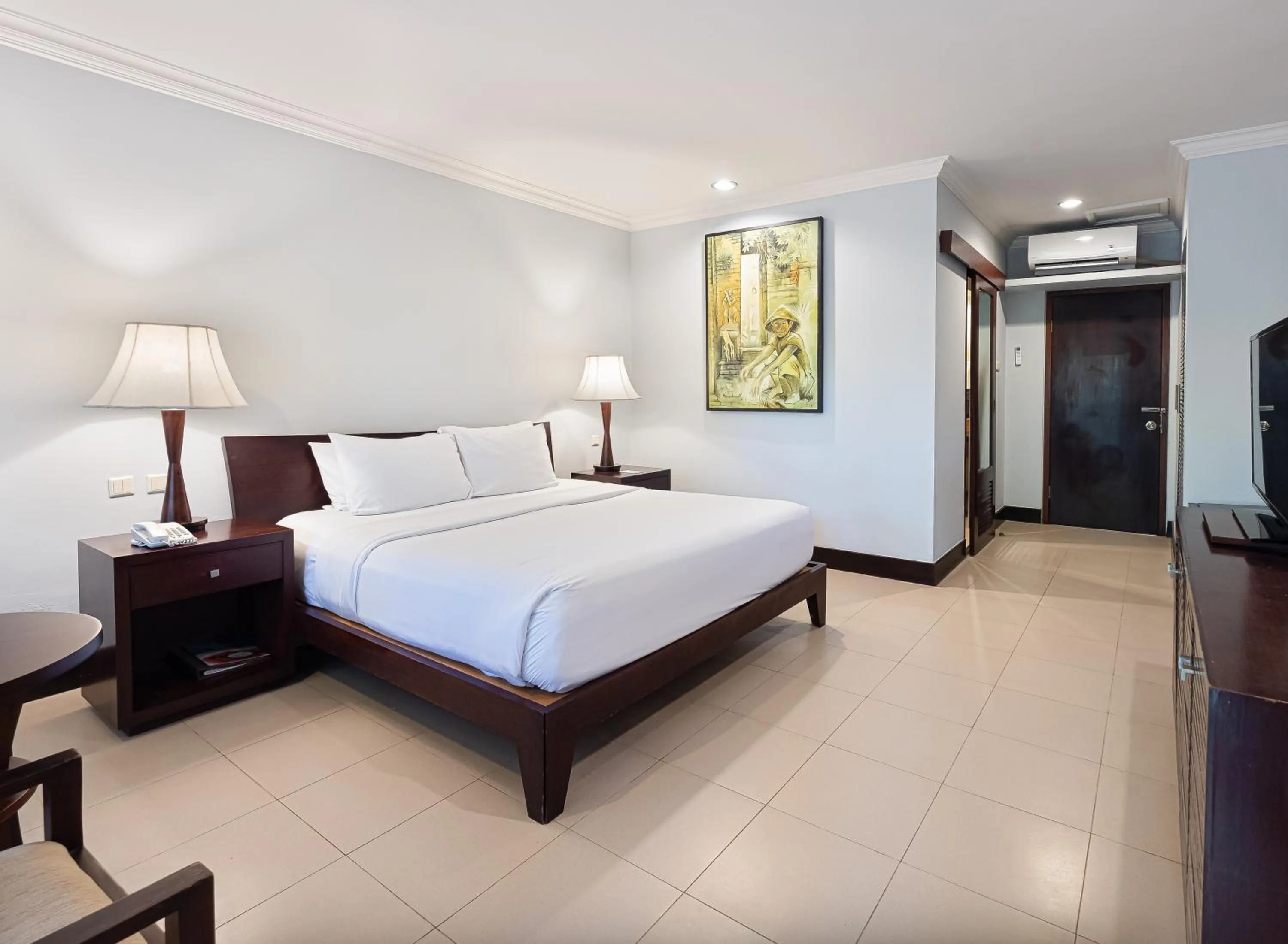 Bedroom, Bed in Puri Santrian Beach Resort And Spa