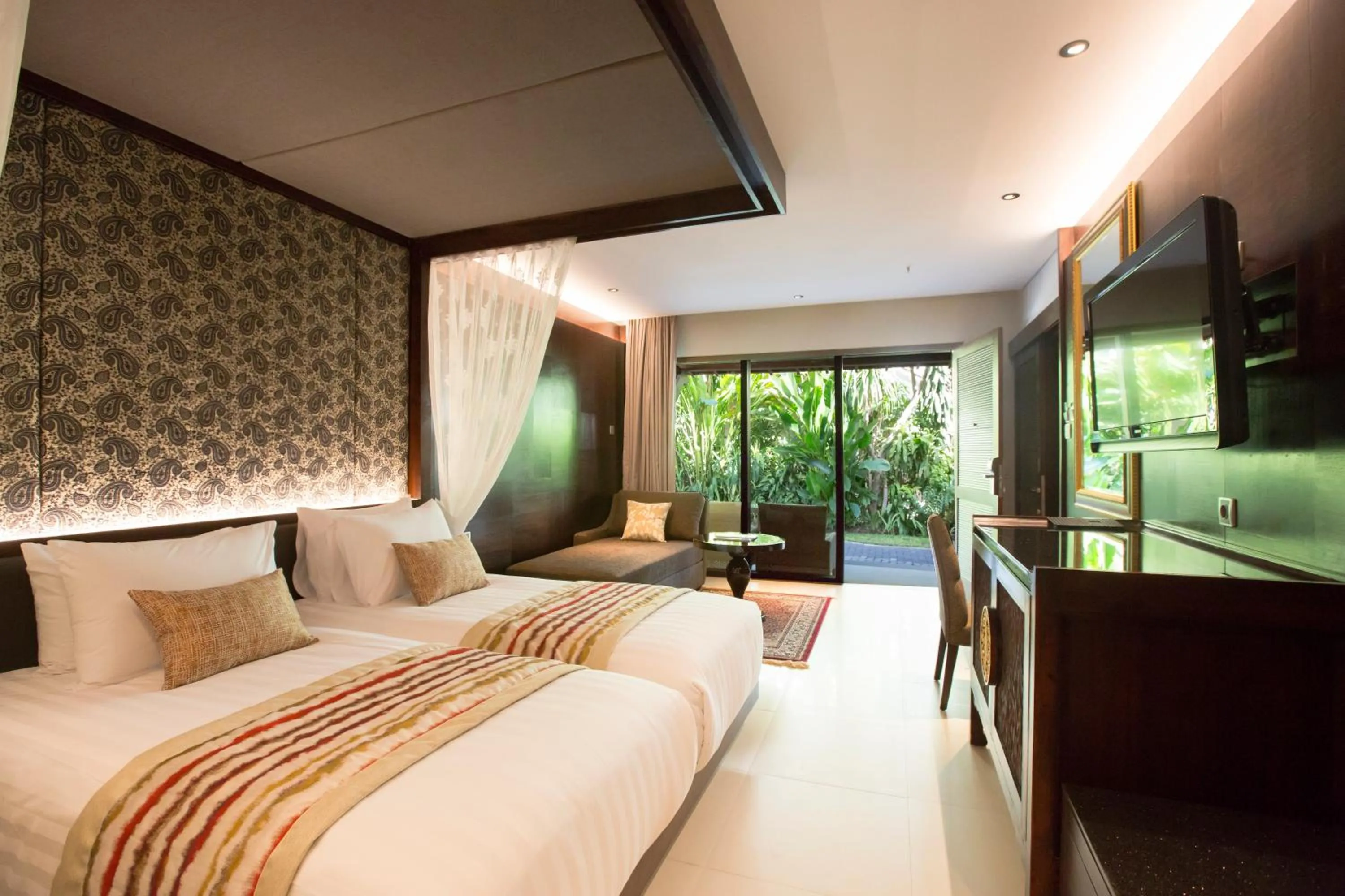 Bedroom, Bed in Puri Santrian Beach Resort And Spa