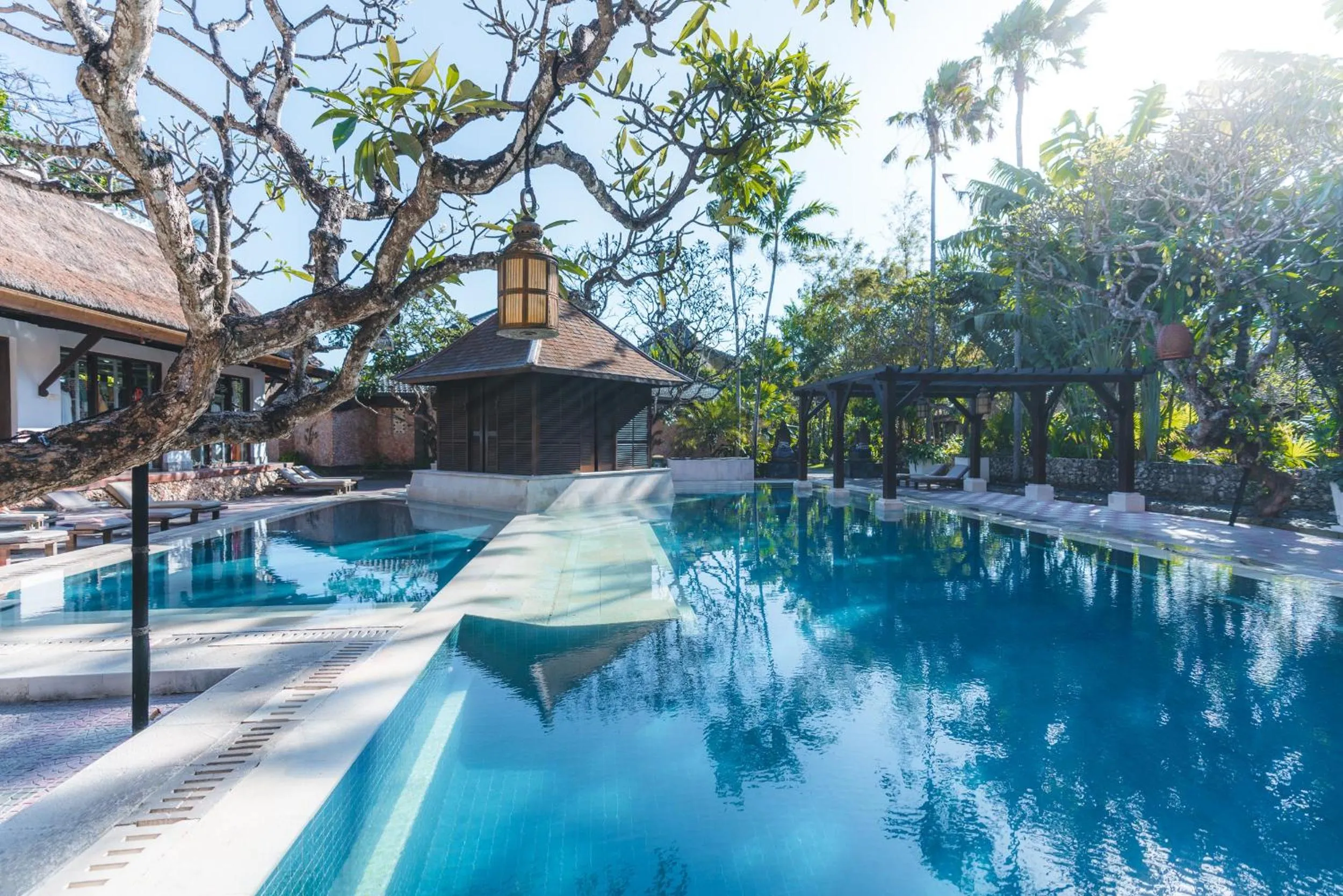 Swimming pool in Puri Santrian Beach Resort And Spa