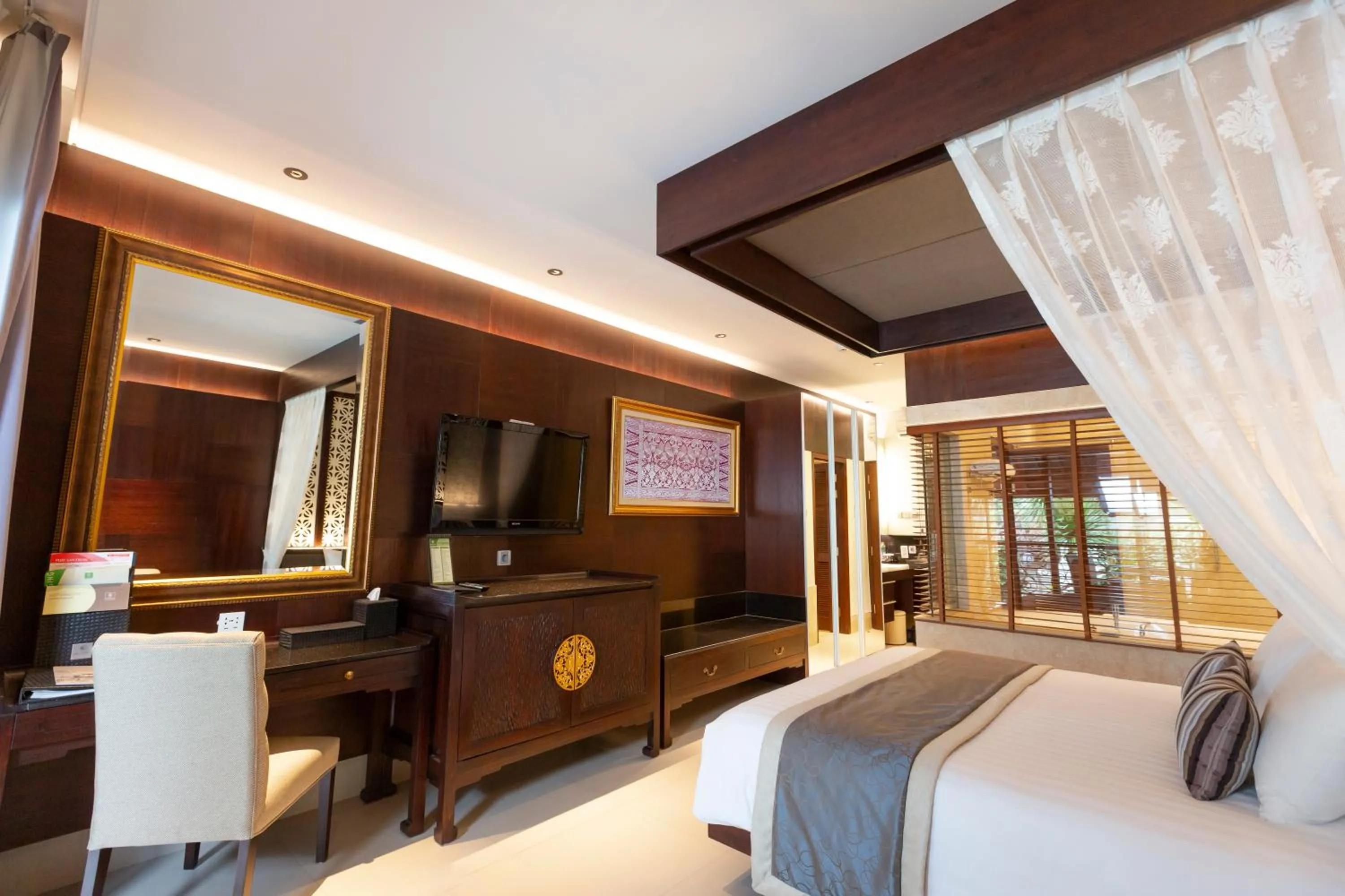Bedroom, Bed in Puri Santrian Beach Resort And Spa