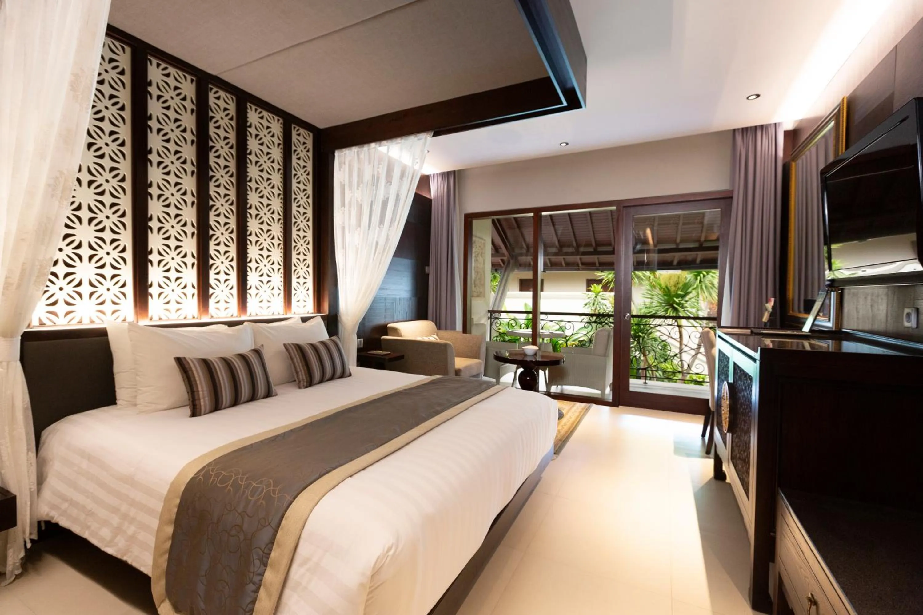 Bedroom, Bed in Puri Santrian Beach Resort And Spa