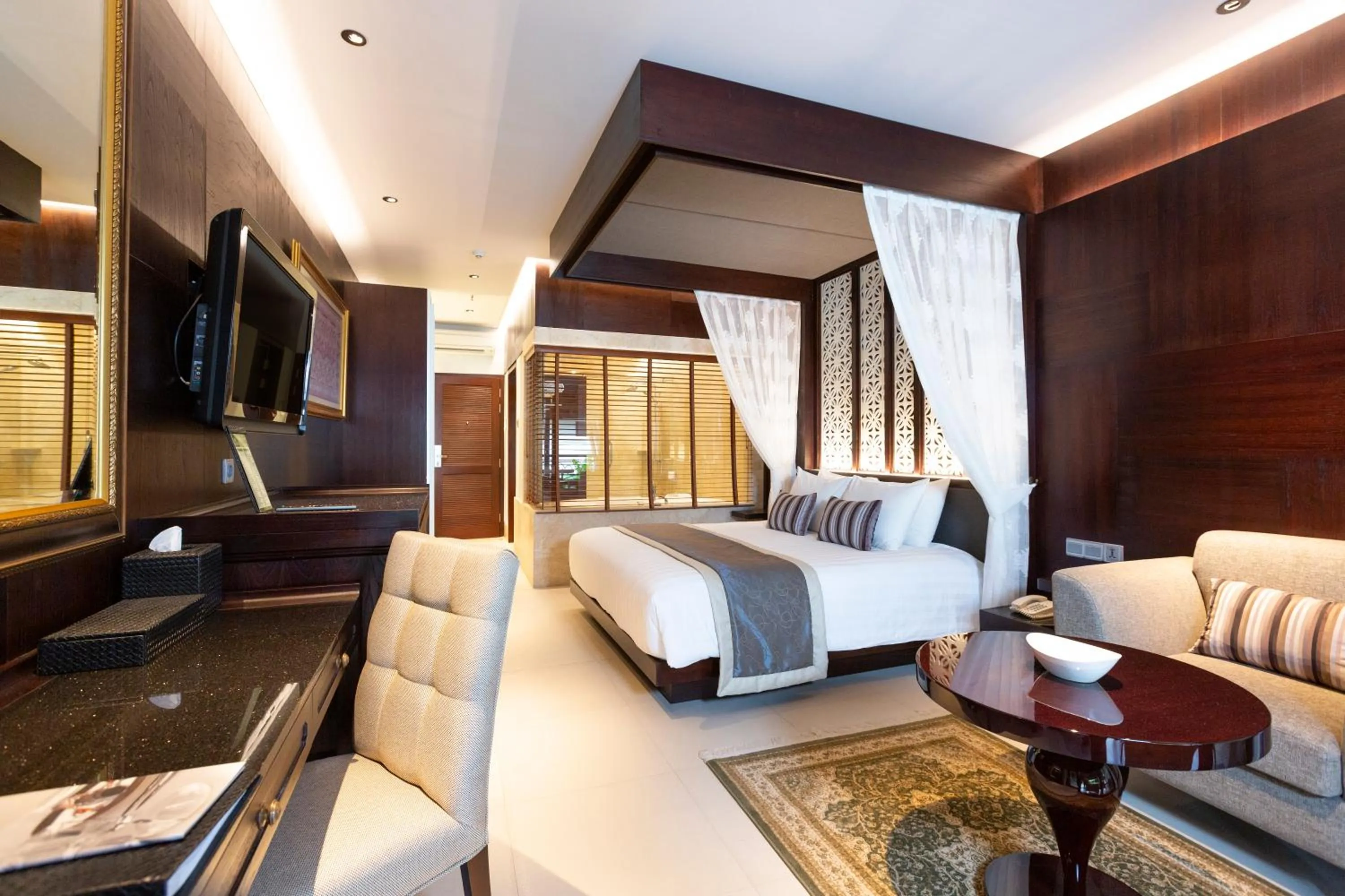 Bedroom, Bed in Puri Santrian Beach Resort And Spa