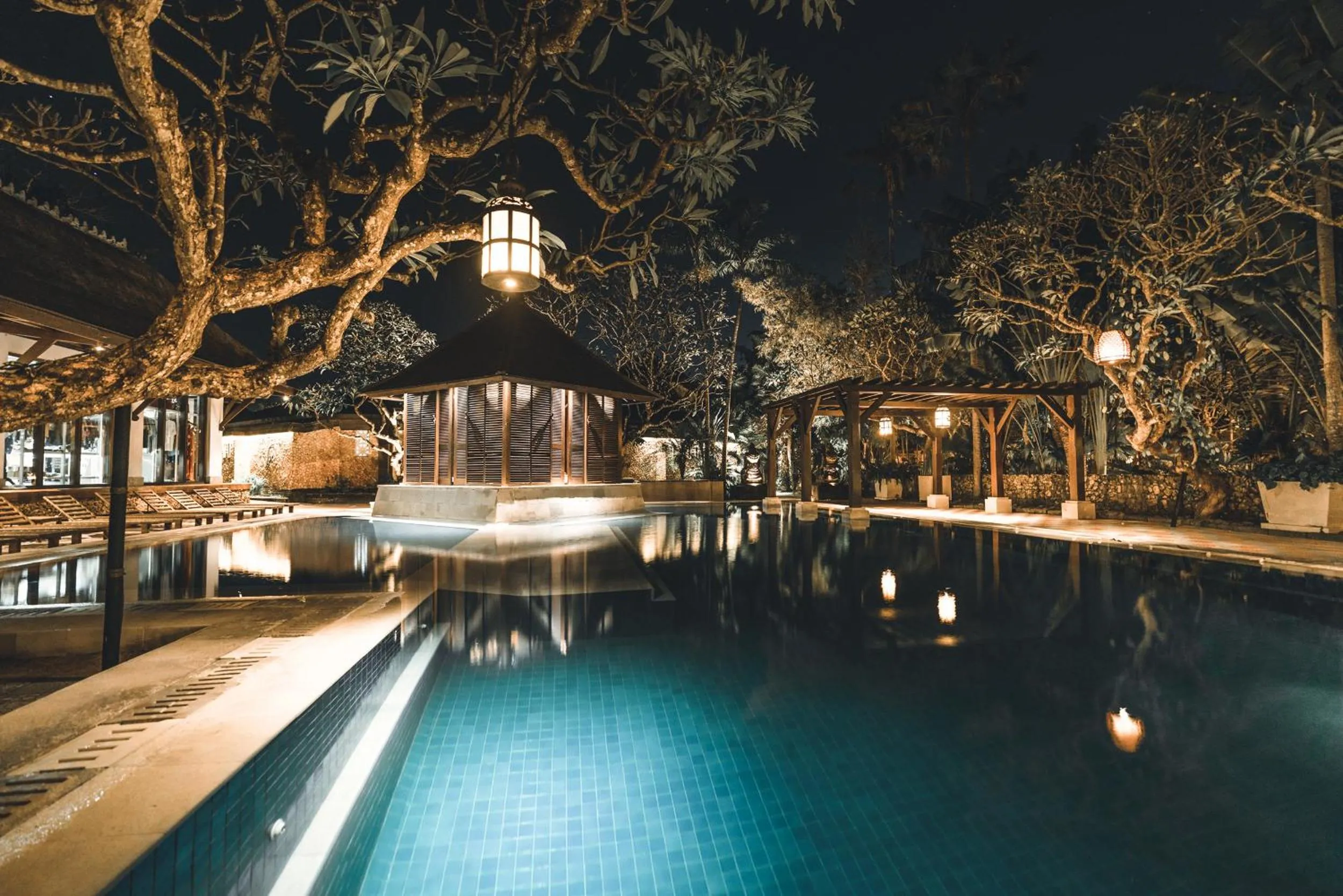 Swimming pool in Puri Santrian Beach Resort And Spa