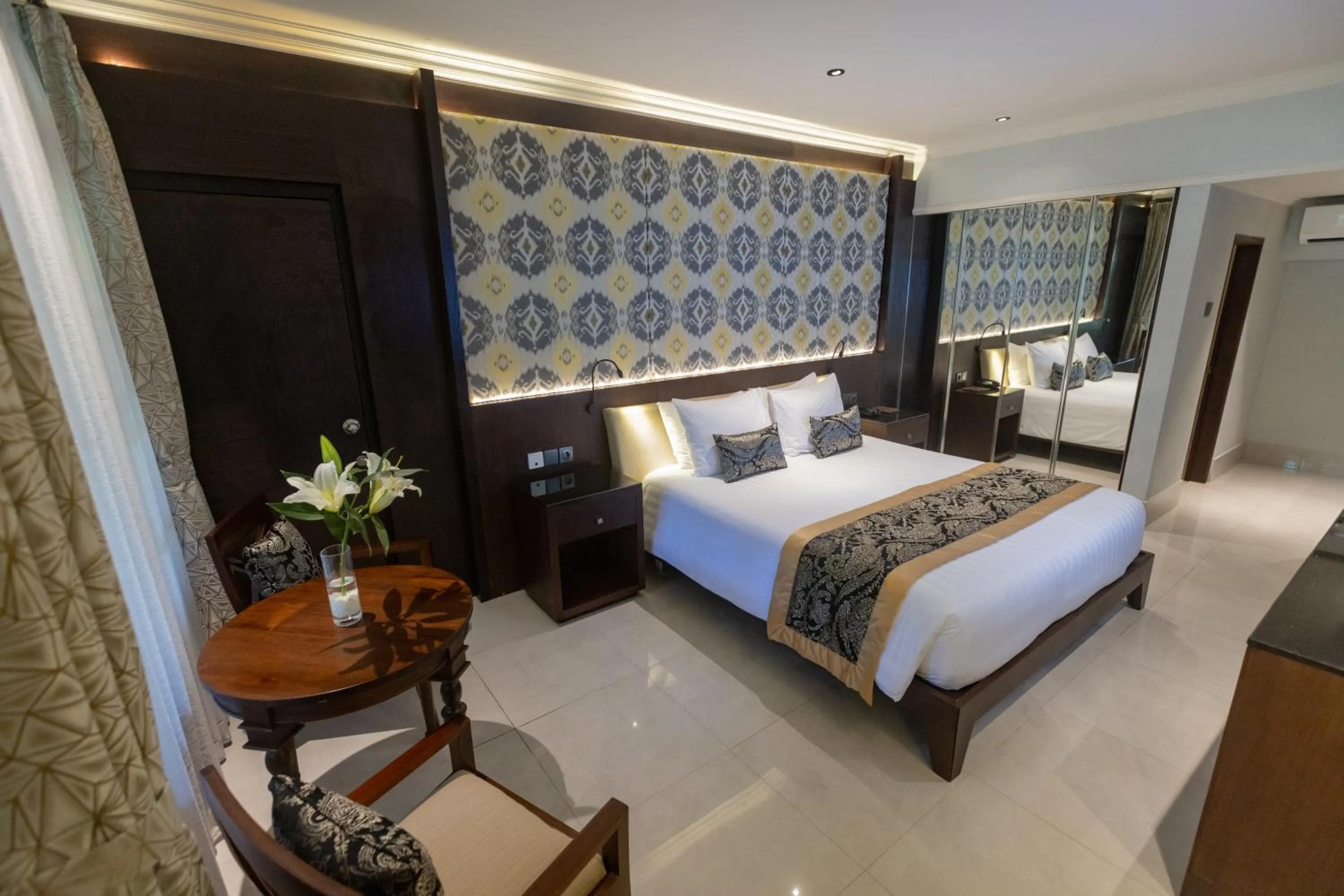 Bedroom, Bed in Puri Santrian Beach Resort And Spa