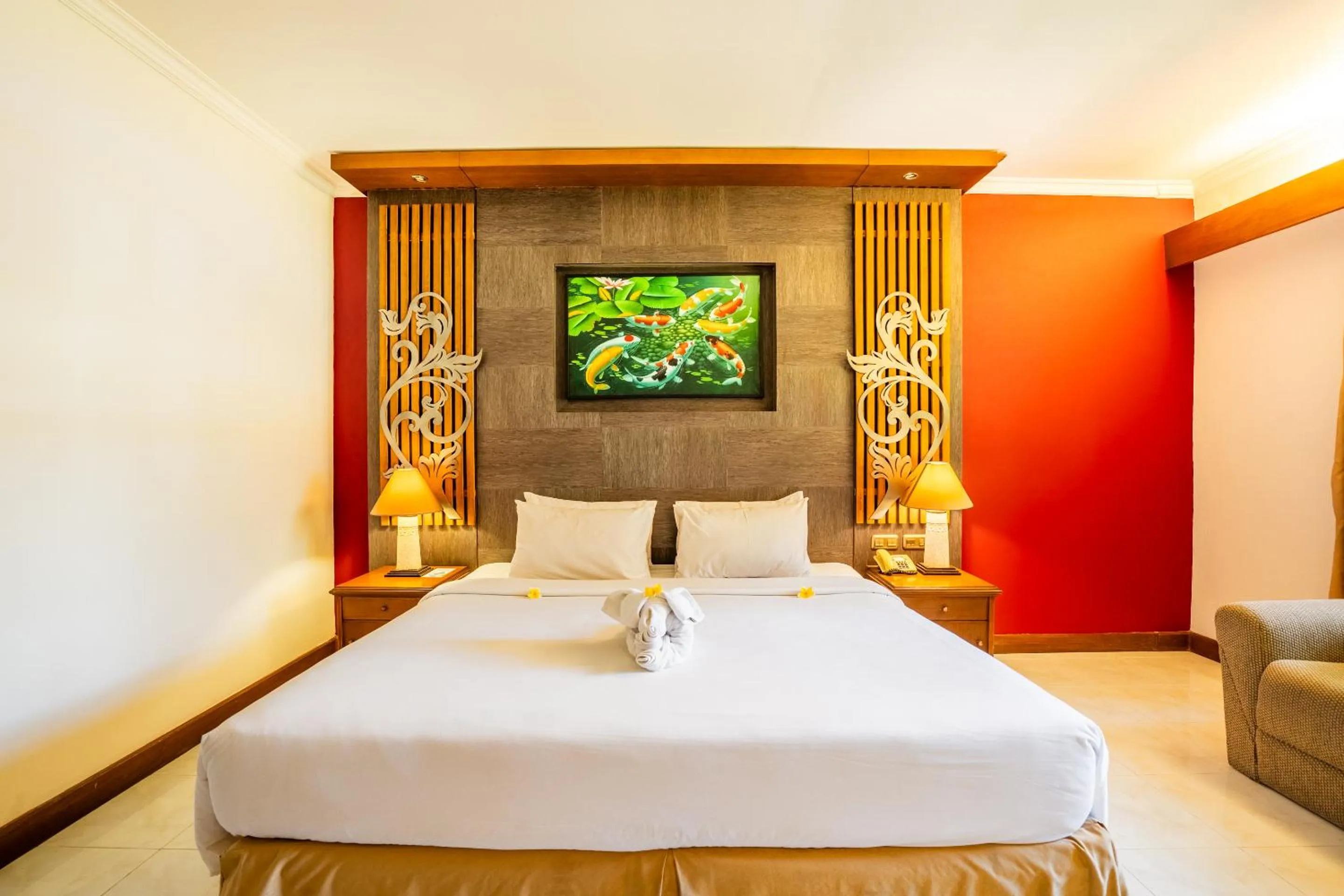 Bed in Risata Bali Resort & Spa