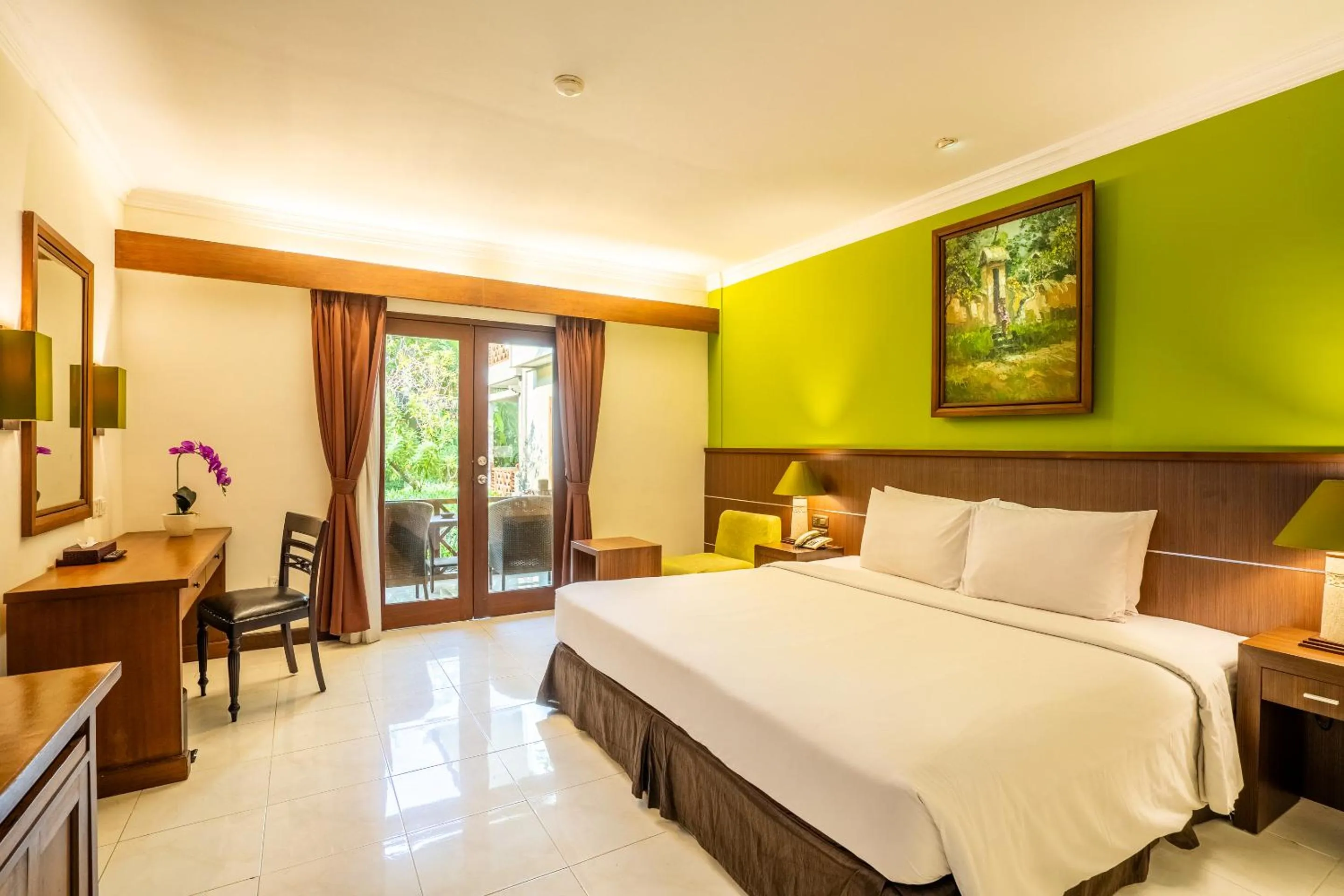 Bed in Risata Bali Resort & Spa
