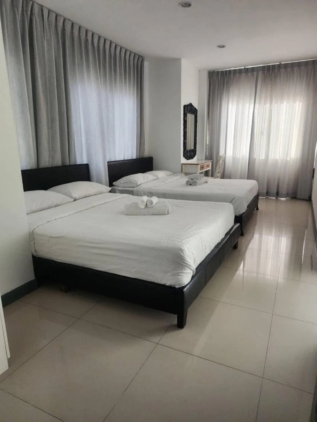 Bed in ibeyond Apartment Romklao Suvarnabhumi