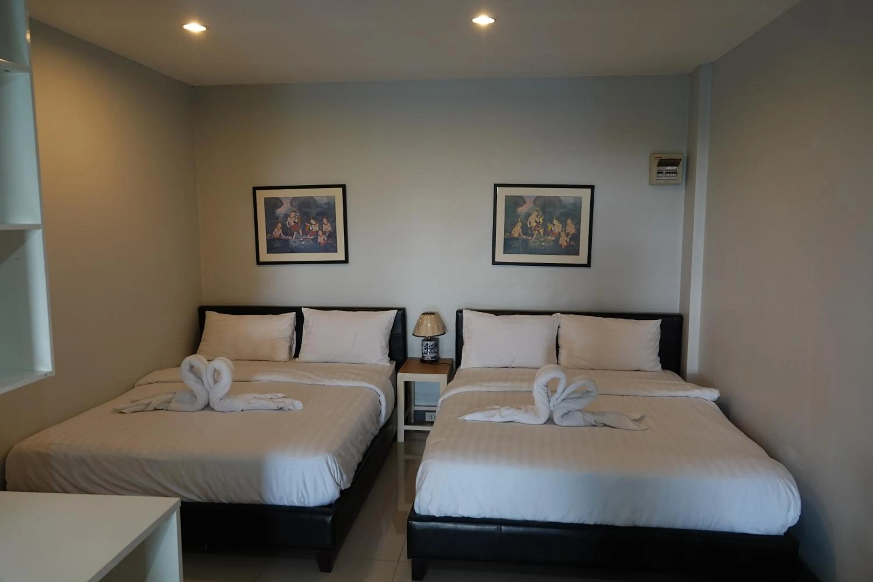 Bed in ibeyond Apartment Romklao Suvarnabhumi