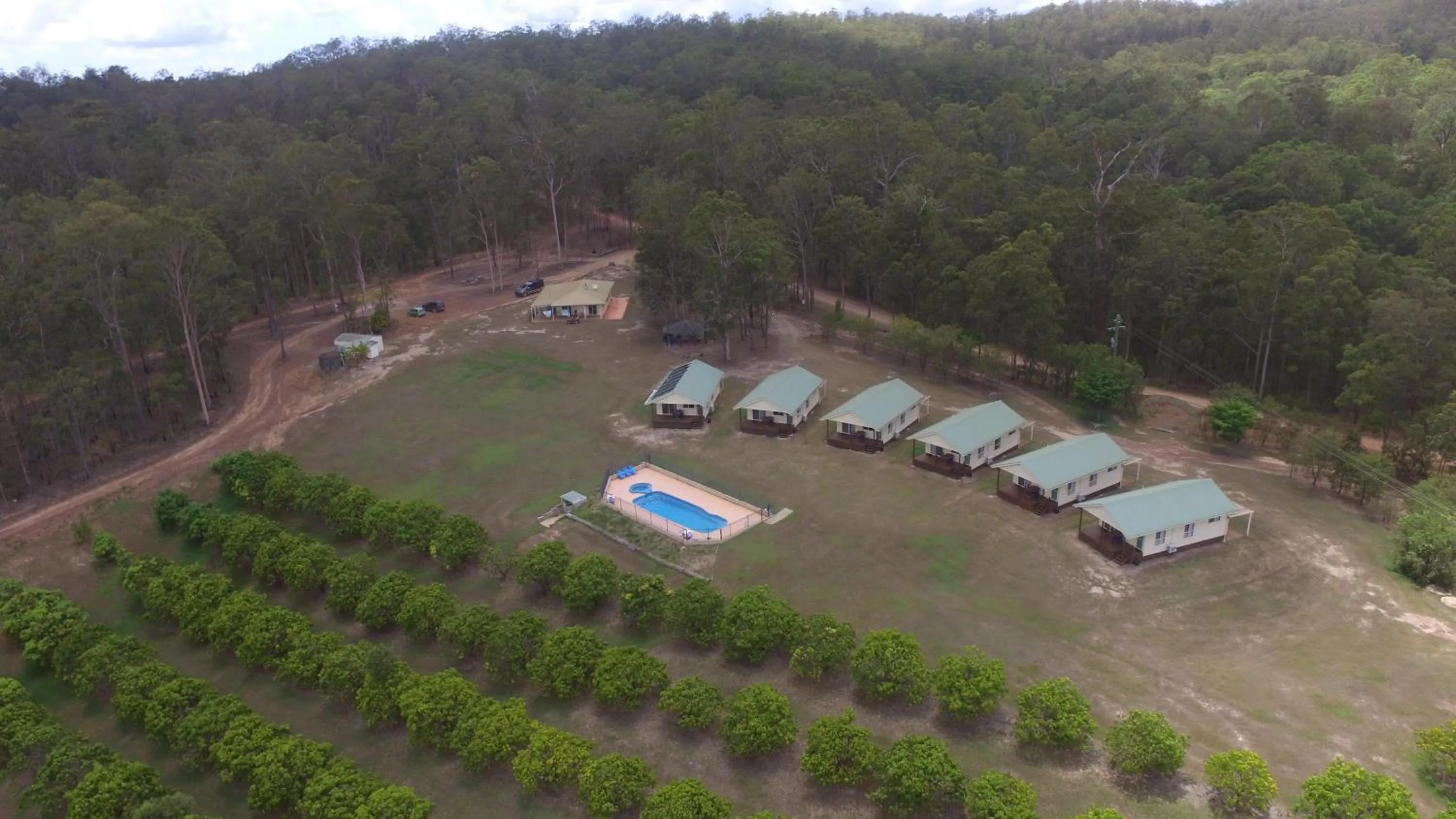 Bird's eye view in Lake Barra Cottages