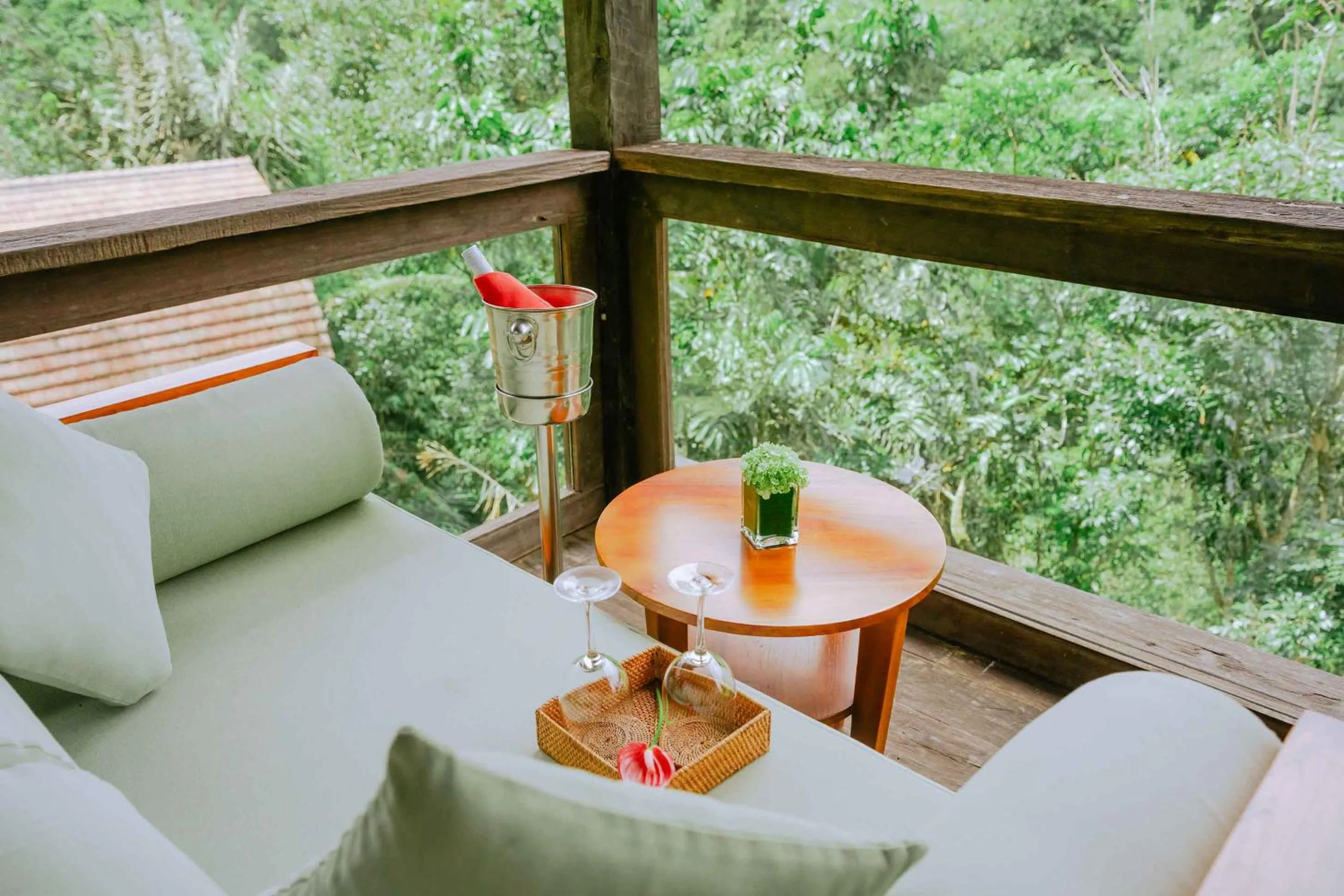 Balcony/Terrace in Bagus Jati Health & Wellbeing Retreat