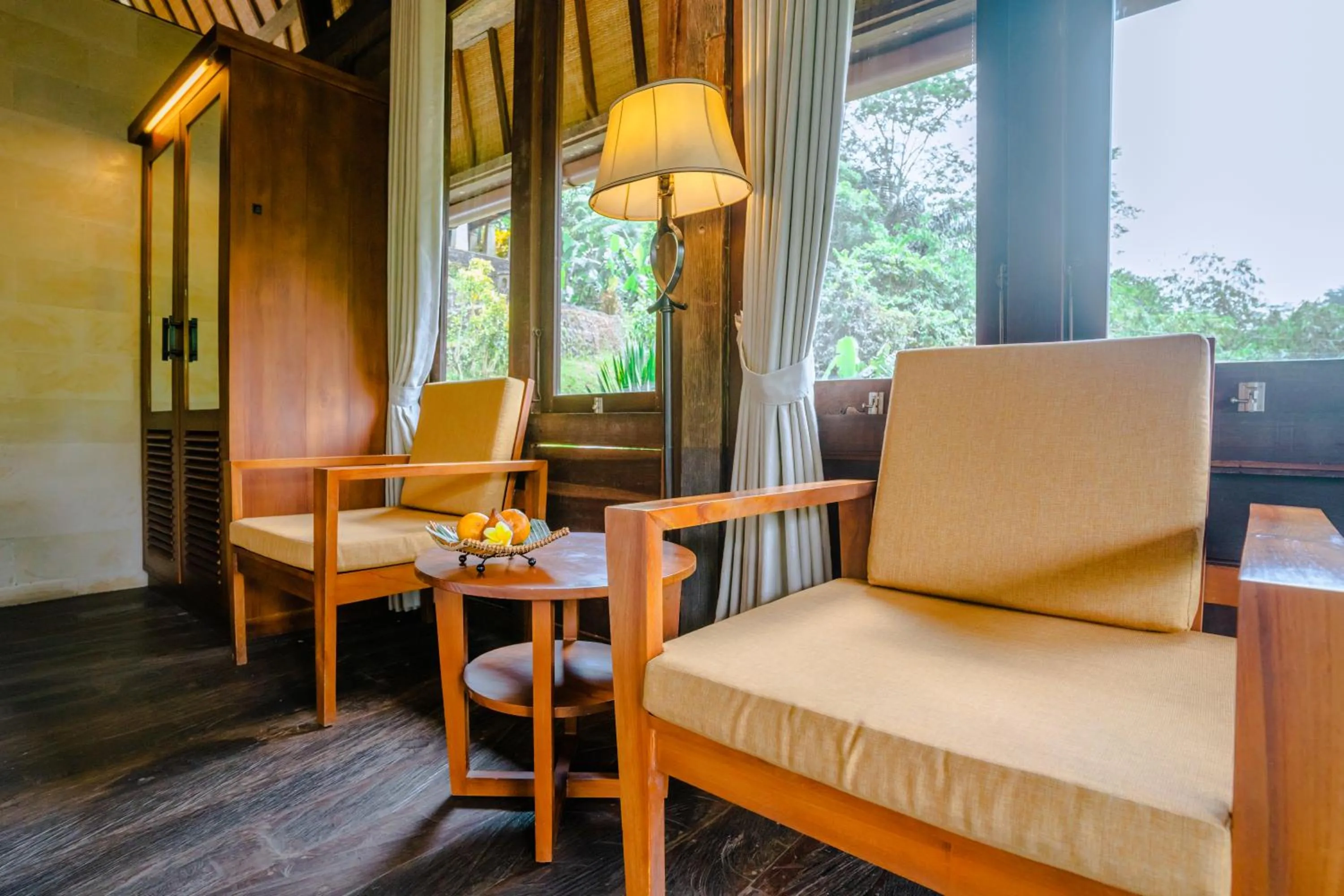 Seating area in Bagus Jati Health & Wellbeing Retreat