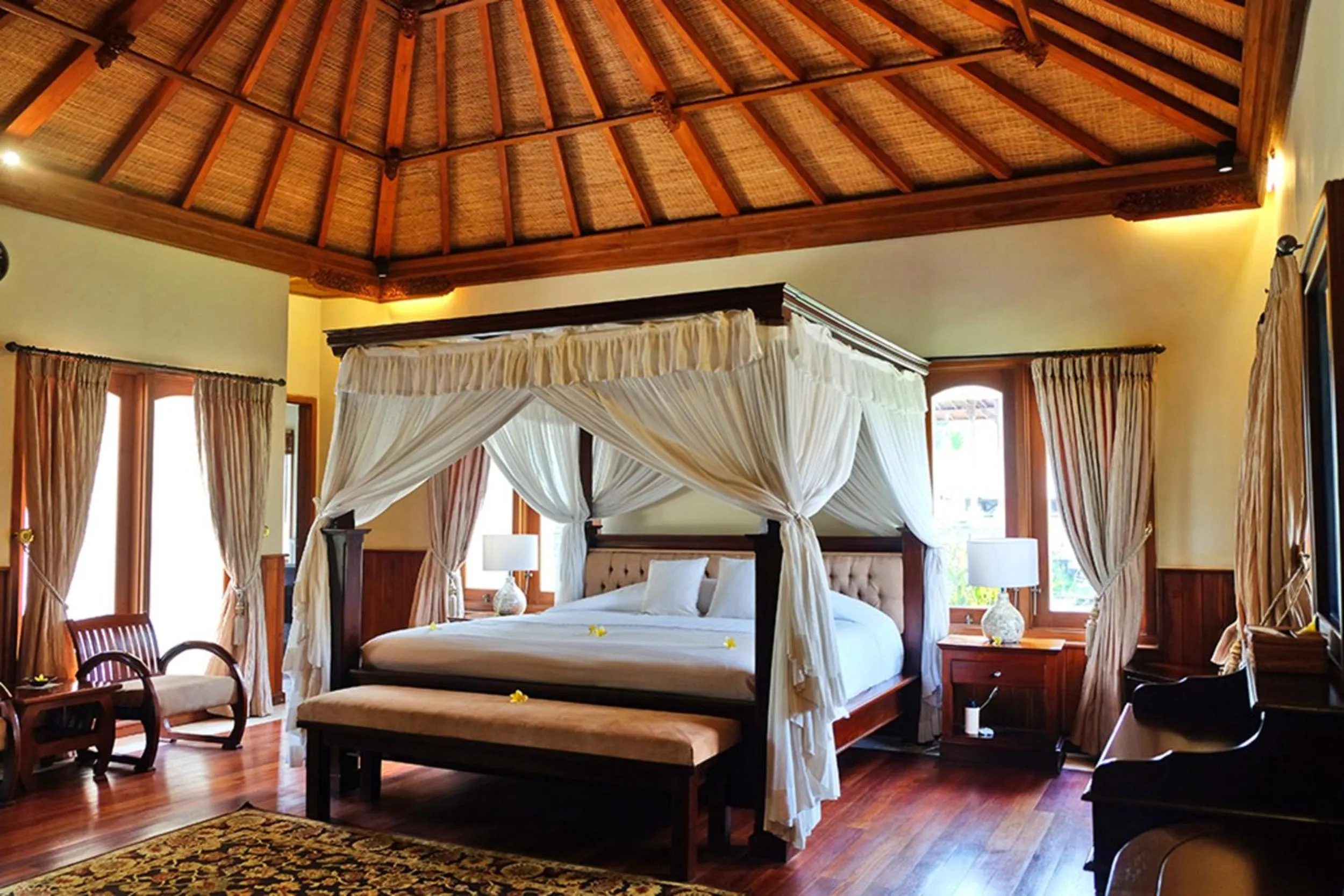 Bed in Bagus Jati Health & Wellbeing Retreat