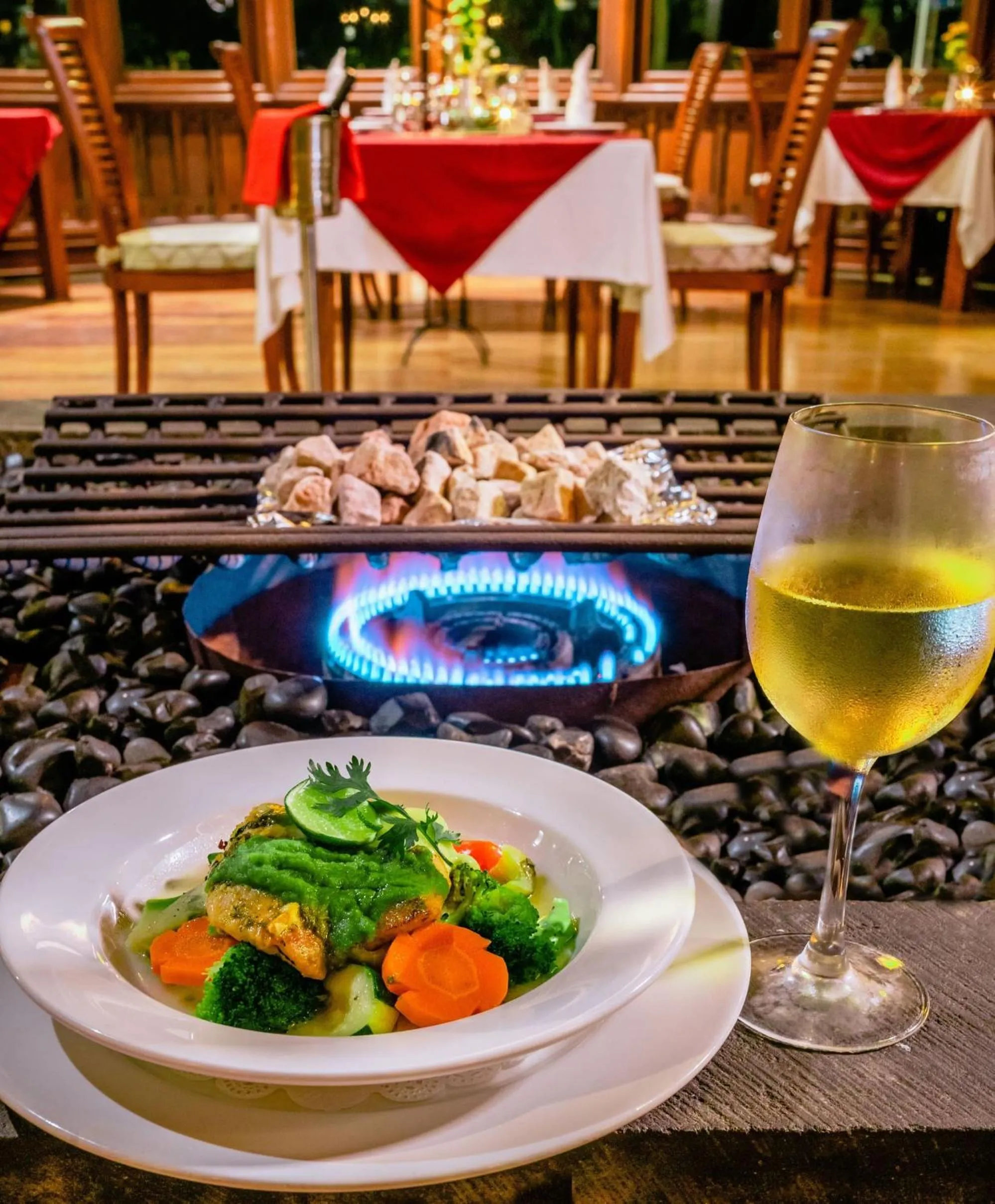 Food close-up in Bagus Jati Health & Wellbeing Retreat