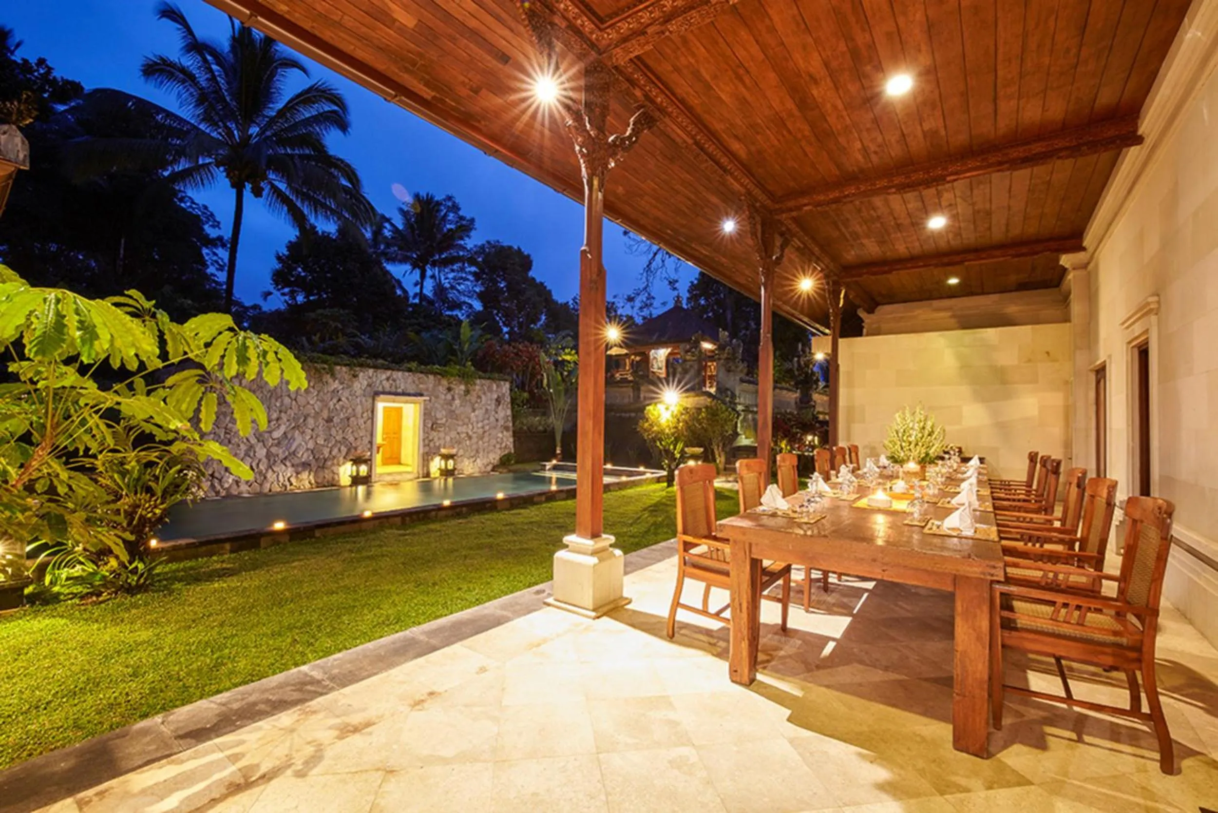 Seating area in Bagus Jati Health & Wellbeing Retreat