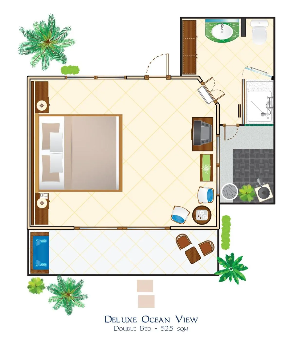 Floor plan in Puri Bagus Lovina