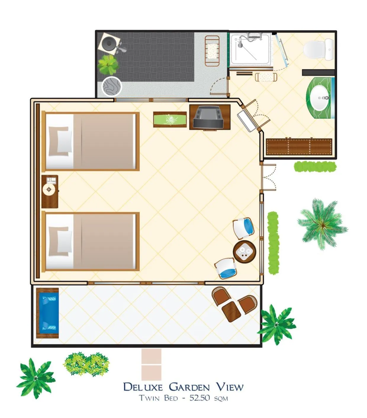 Floor plan in Puri Bagus Lovina