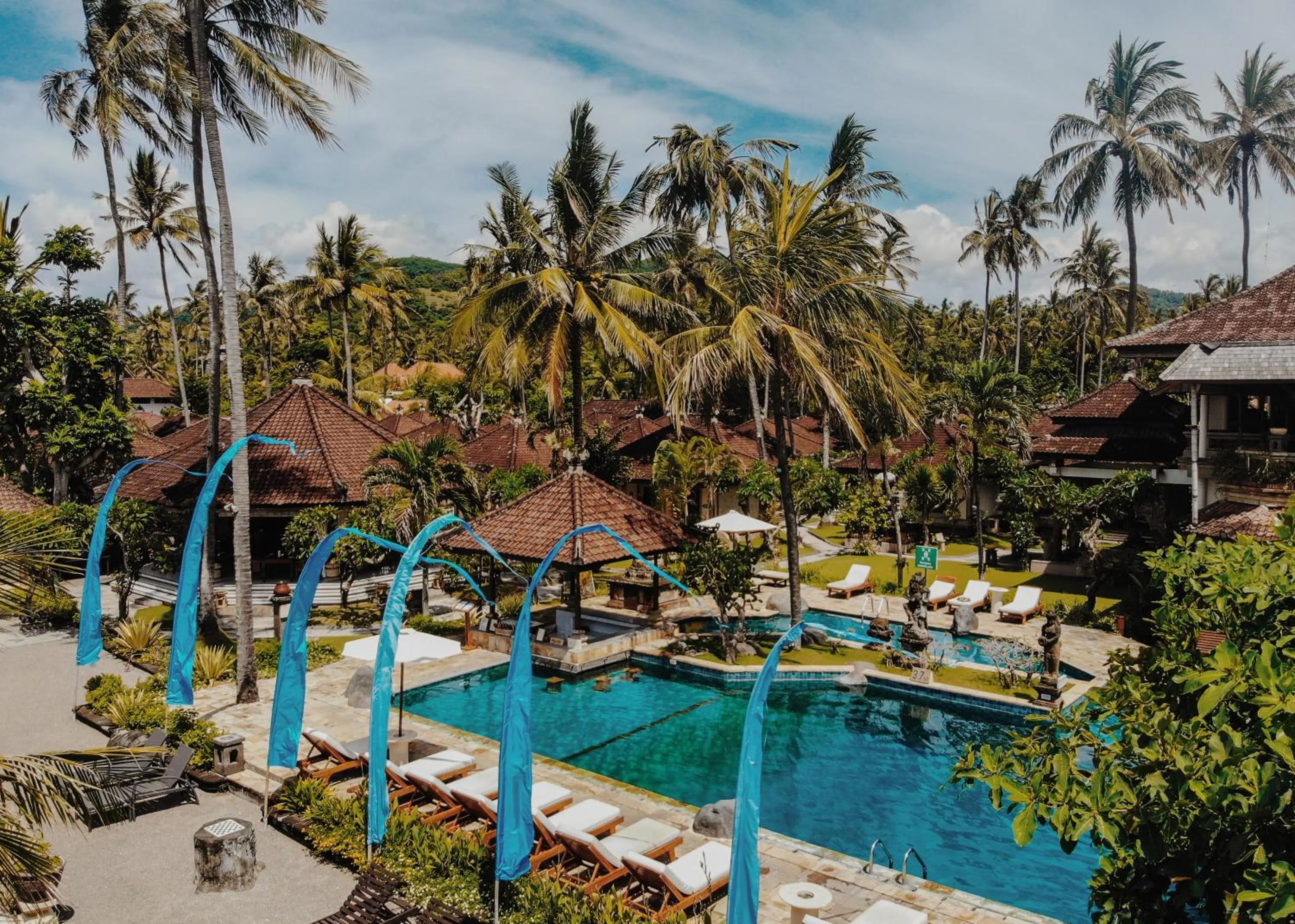 Garden view in Puri Bagus Candidasa