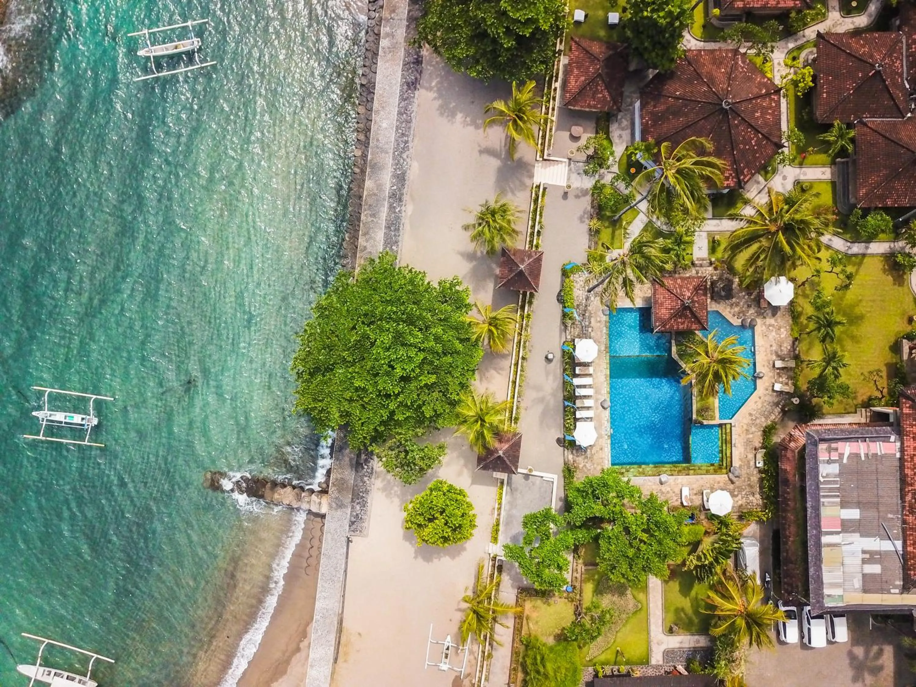 Bird's eye view in Puri Bagus Candidasa