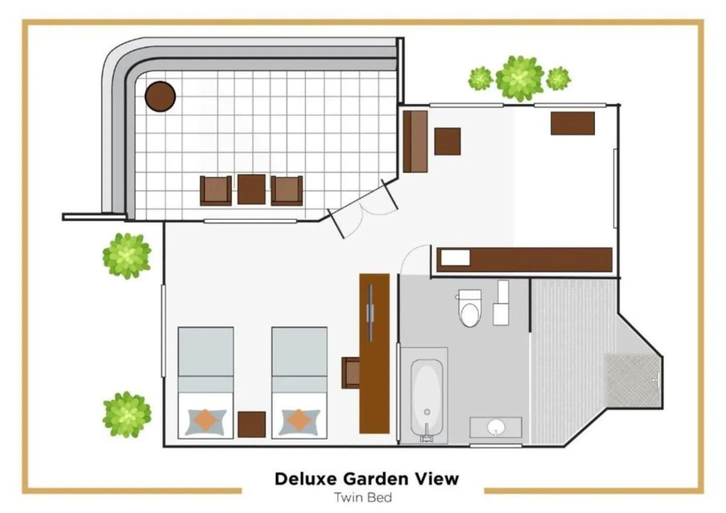 Floor plan in Puri Bagus Candidasa