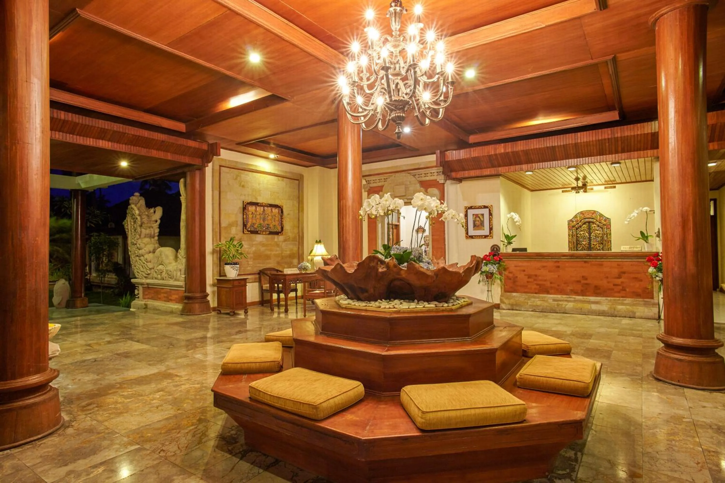 Lobby or reception in Puri Bagus Candidasa