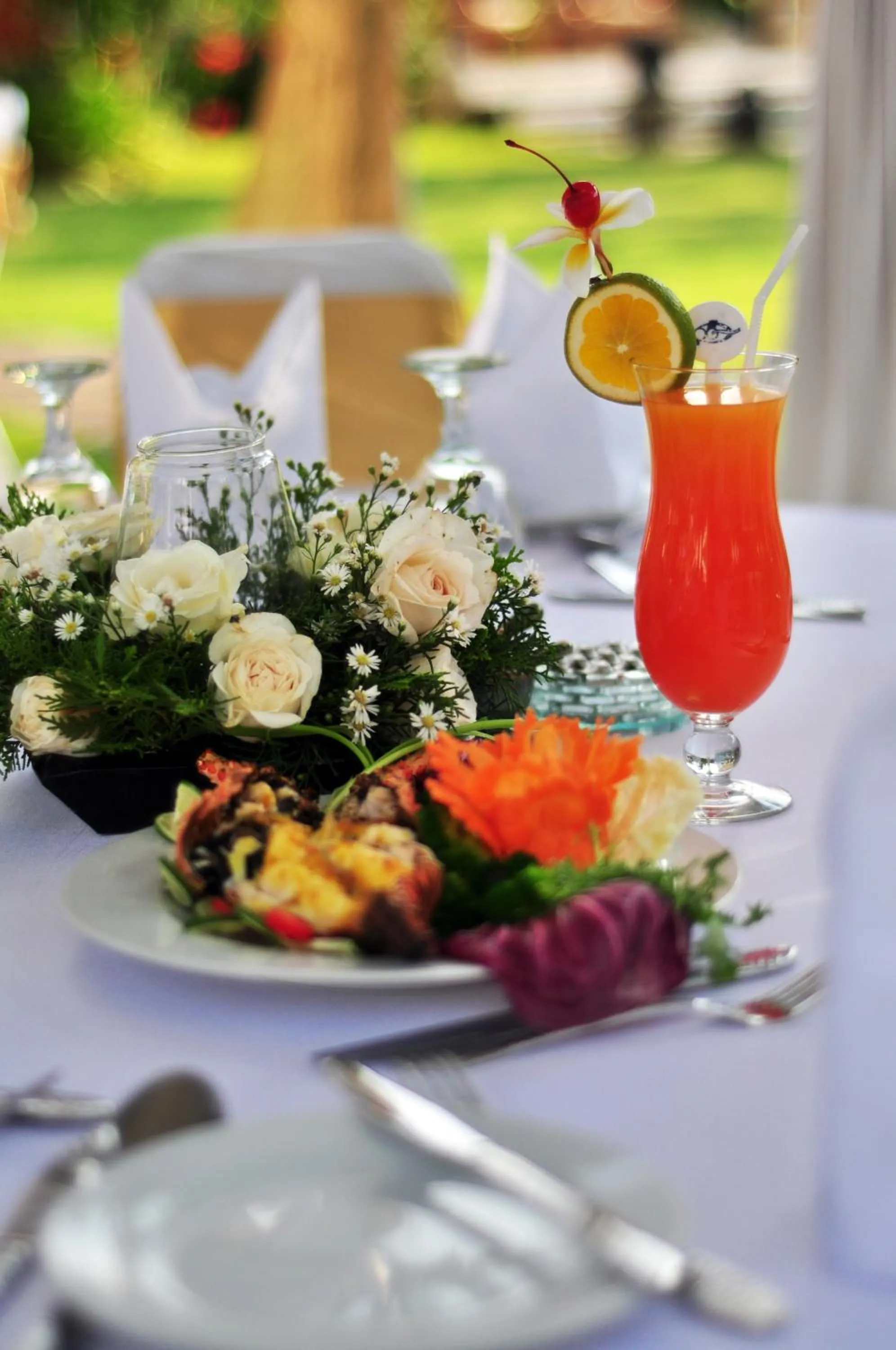 Food and drinks in Puri Bagus Candidasa