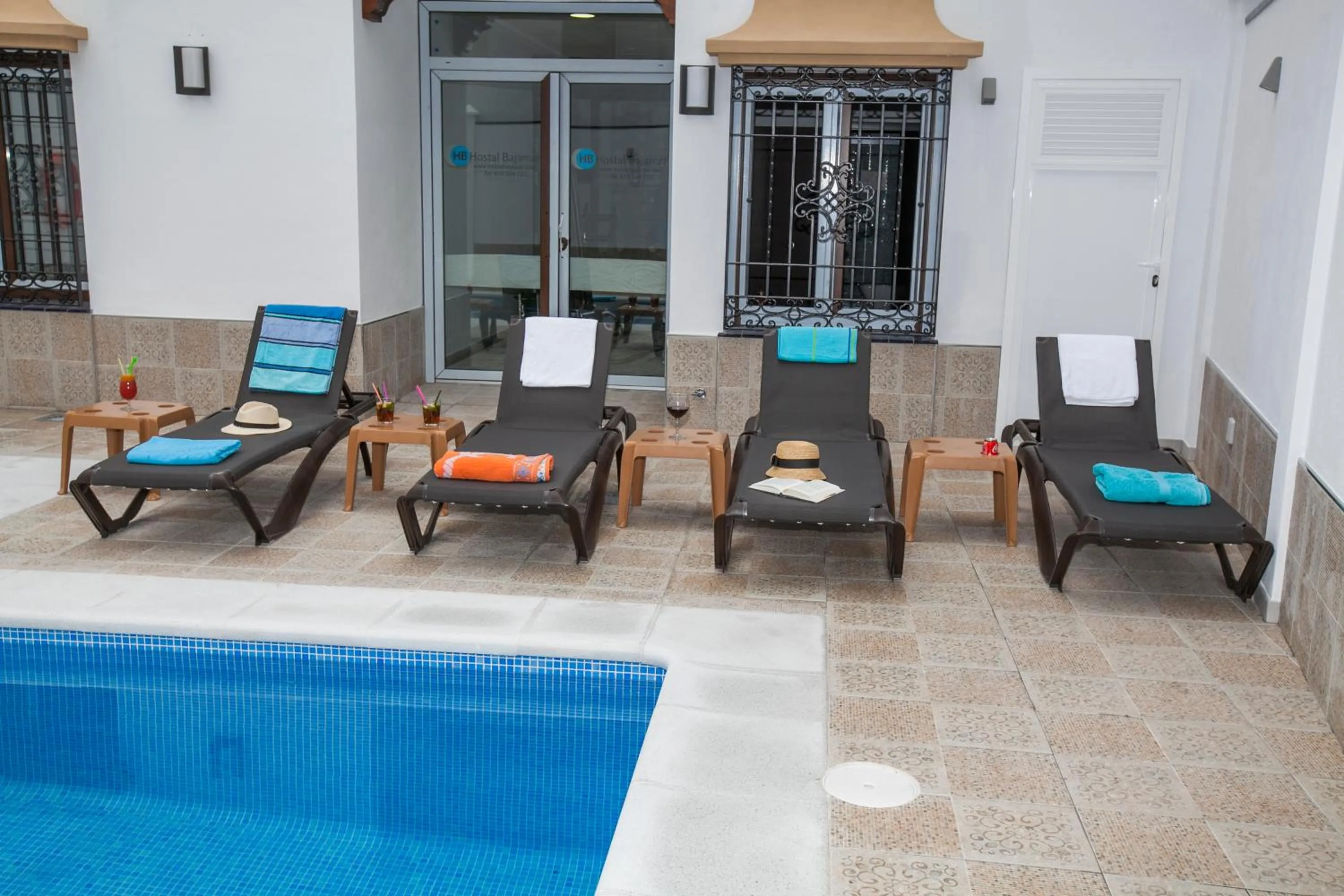 Swimming pool in Hostal Boutique Bajamar
