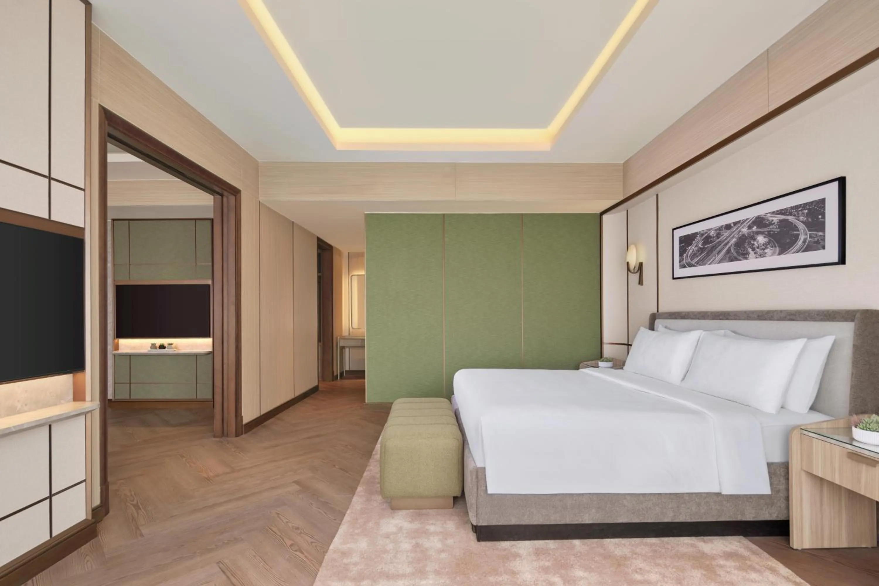Bed in JW Marriott Hotel Jakarta