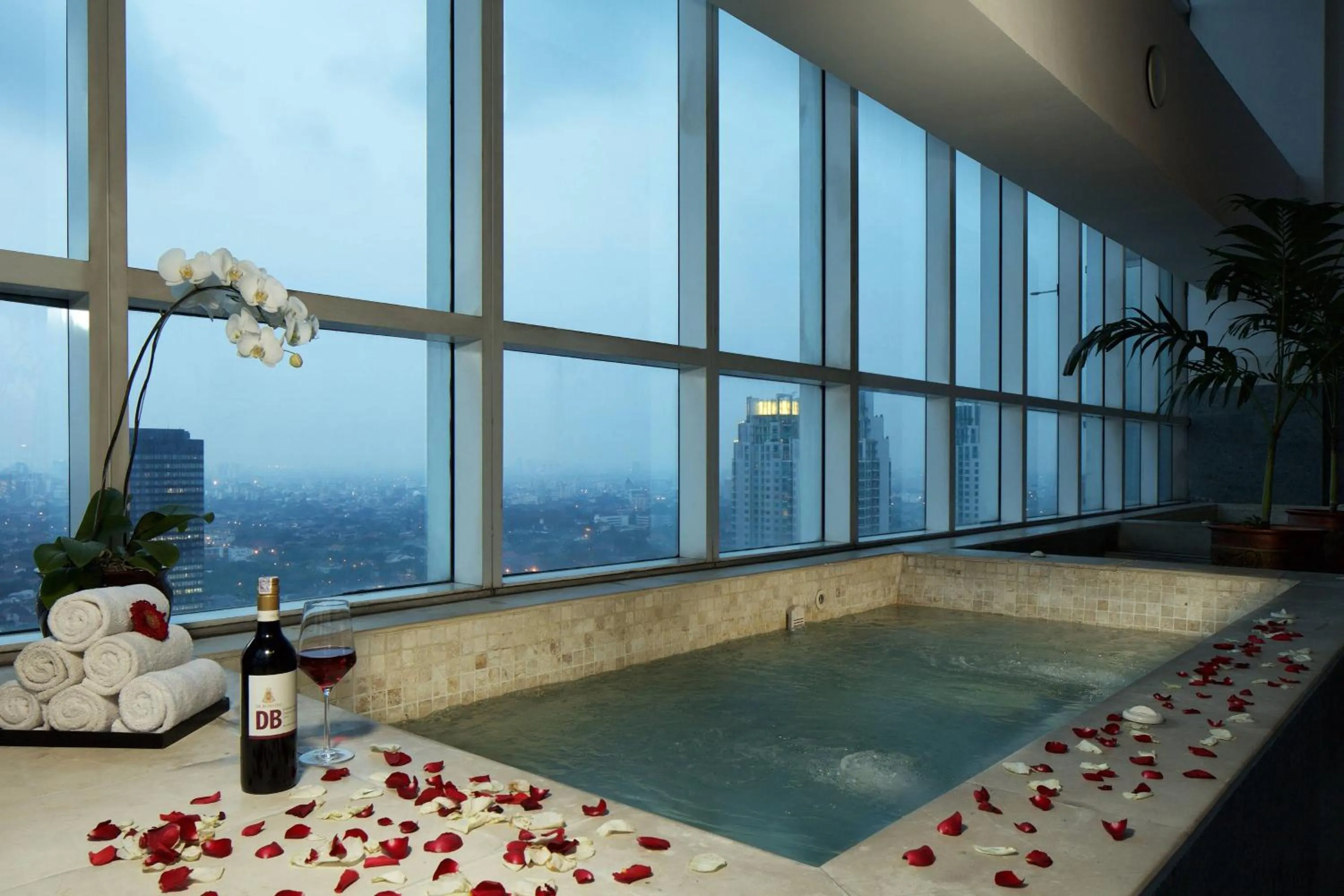 Swimming pool in The Mayflower, Jakarta-Marriott Executive Apartments