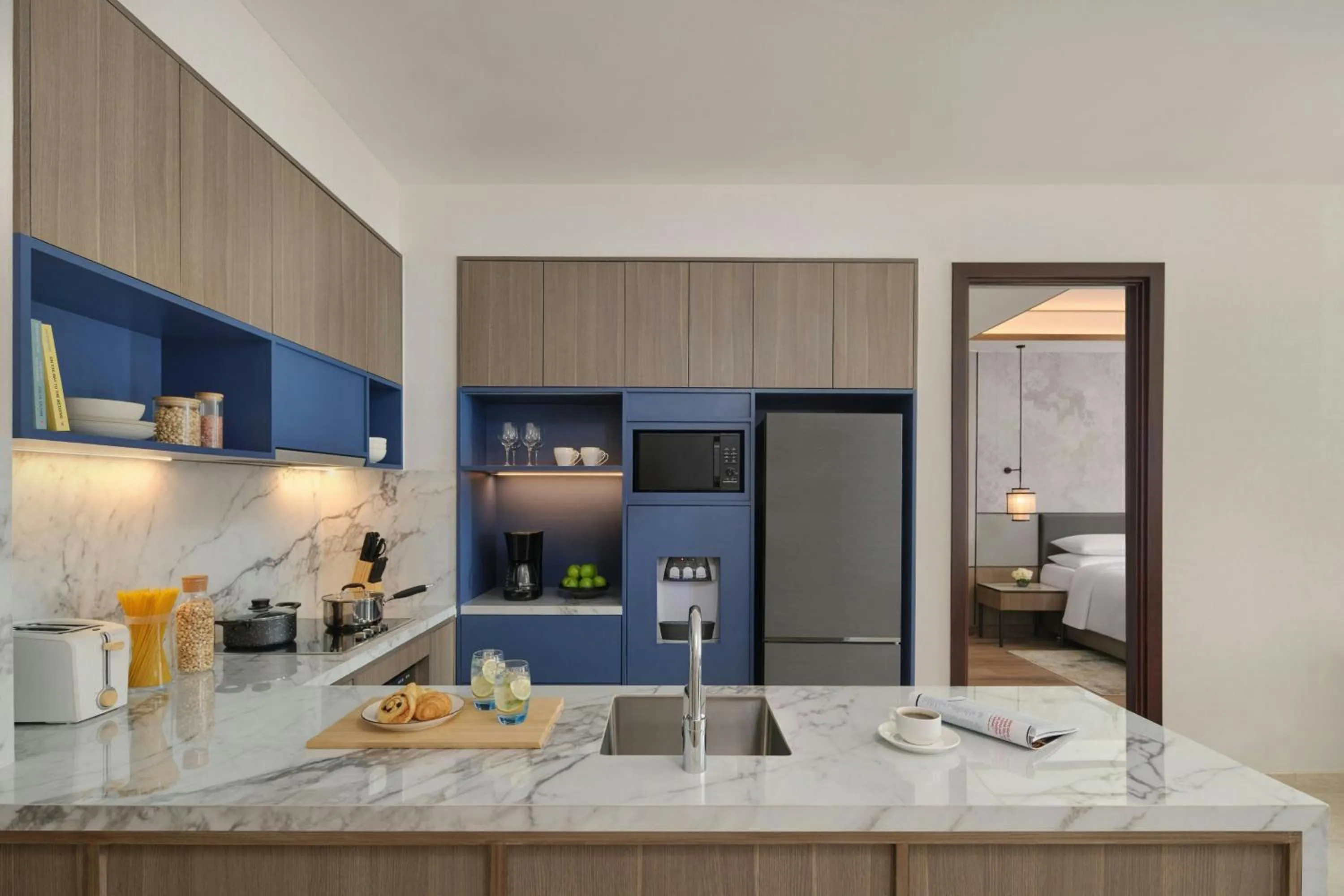 Kitchen or kitchenette in The Mayflower, Jakarta-Marriott Executive Apartments