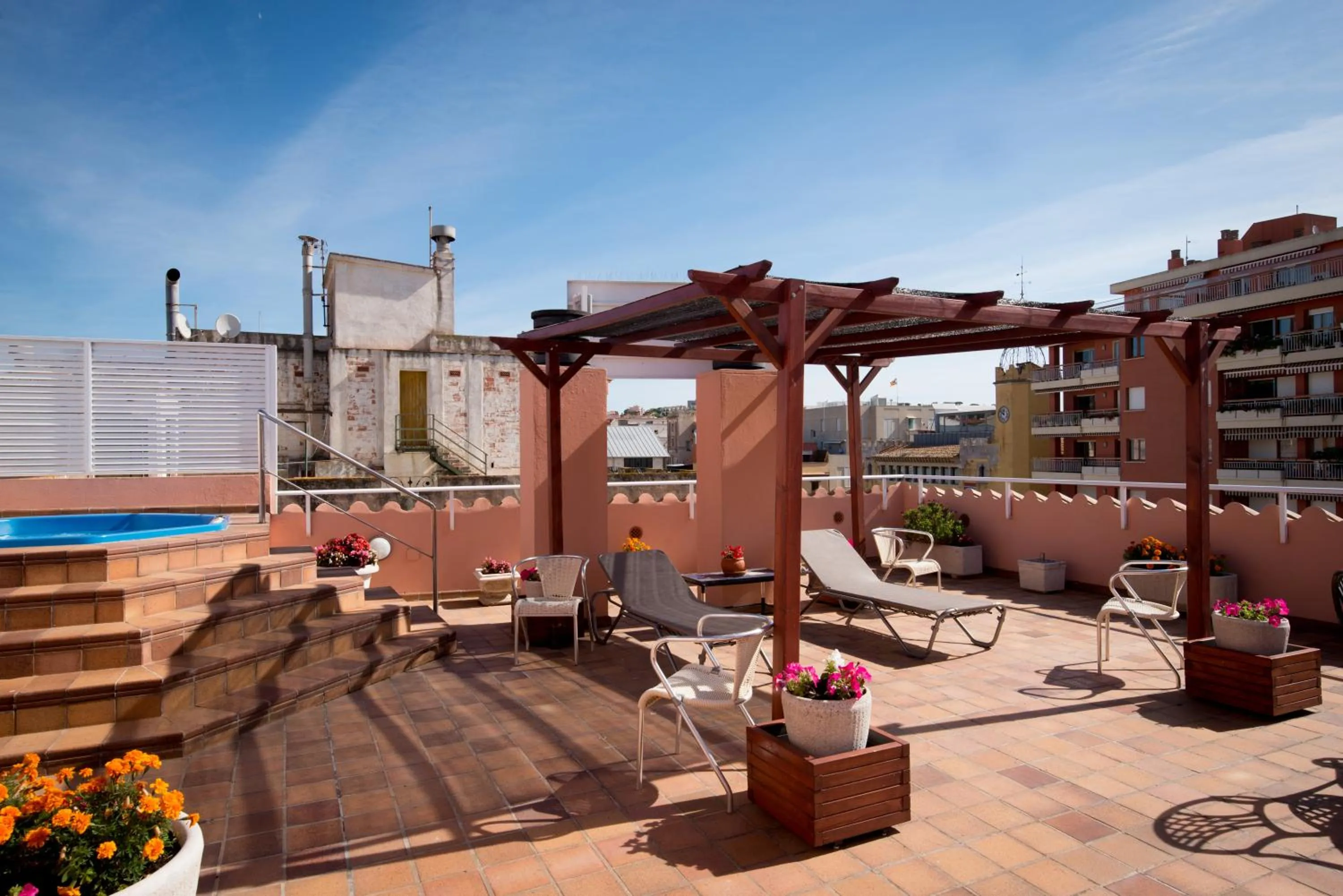 Solarium in Hotel Plaça
