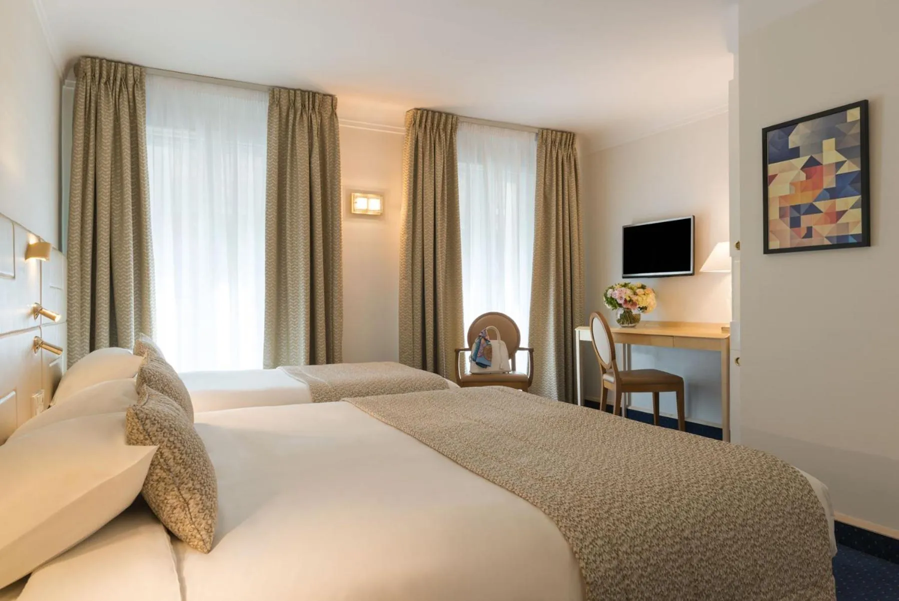 Bed in Atlantic Hotel