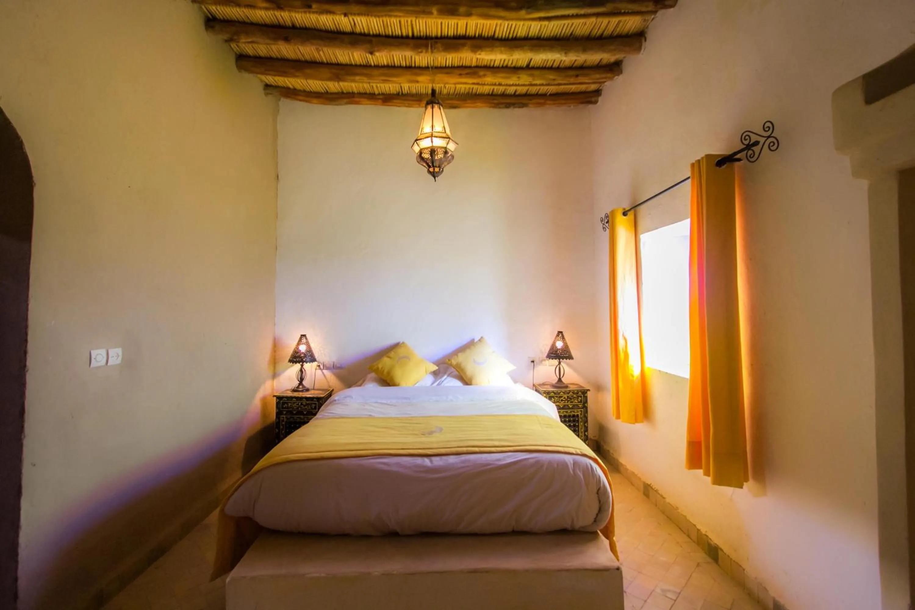 Bed in Riad Kasbah Aiour