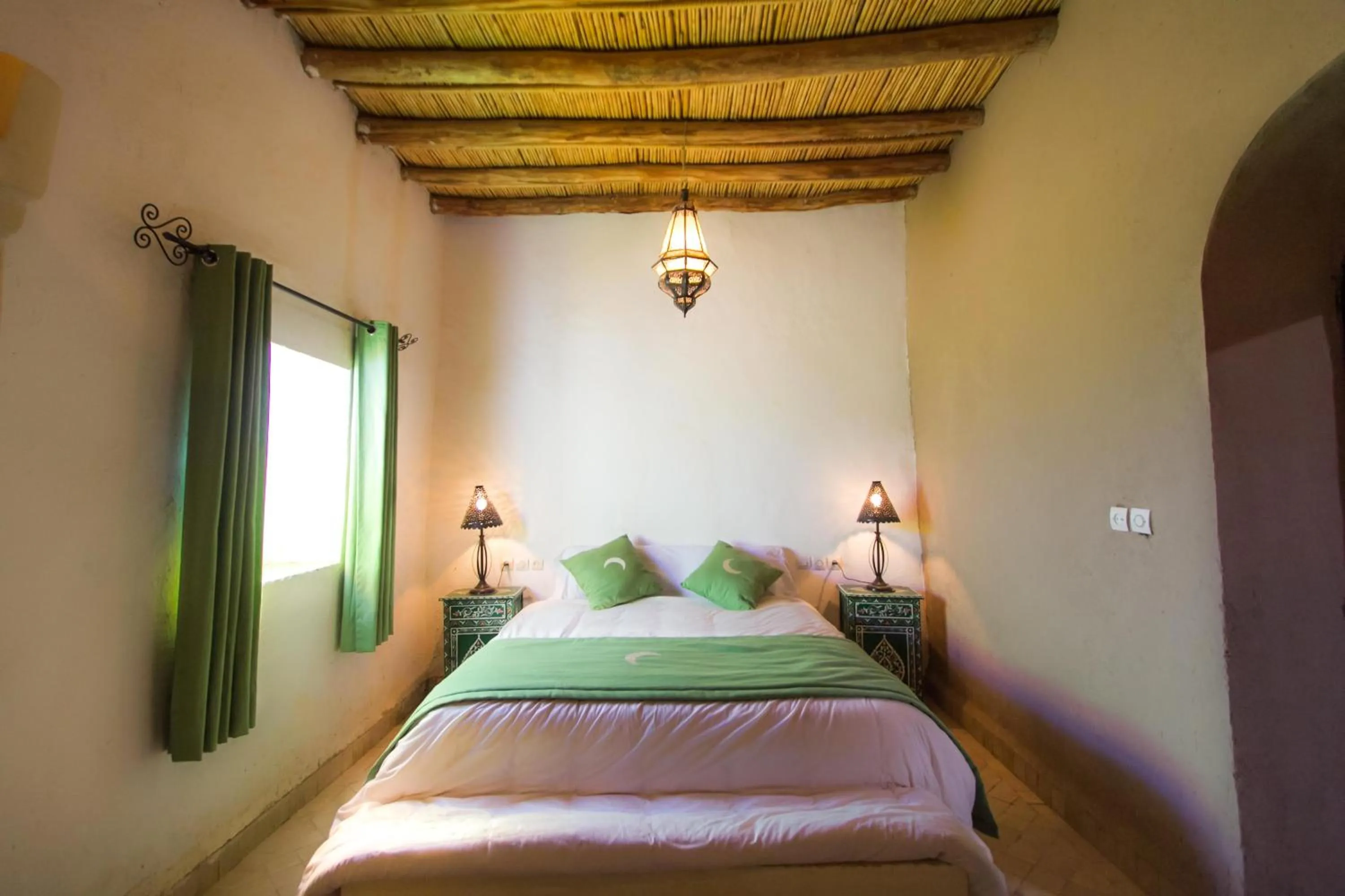 Bed in Riad Kasbah Aiour