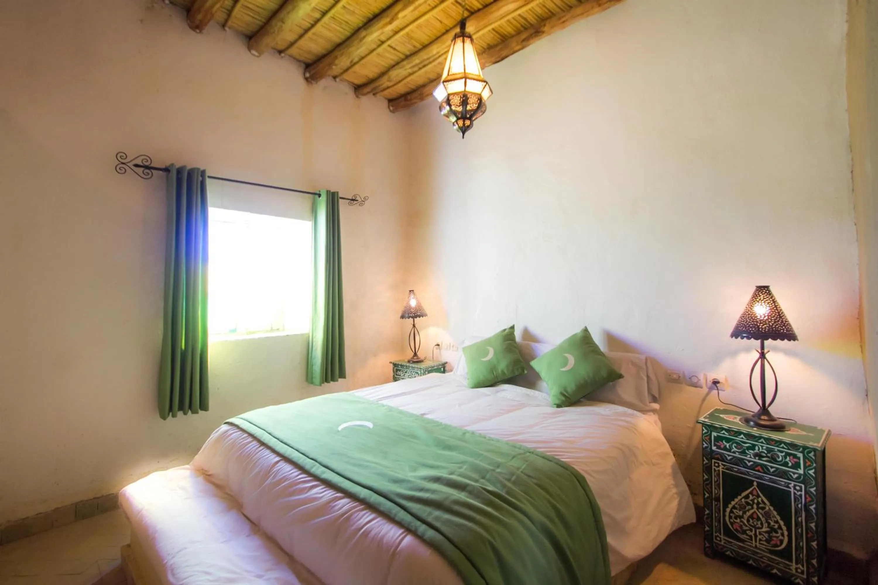 Bed in Riad Kasbah Aiour