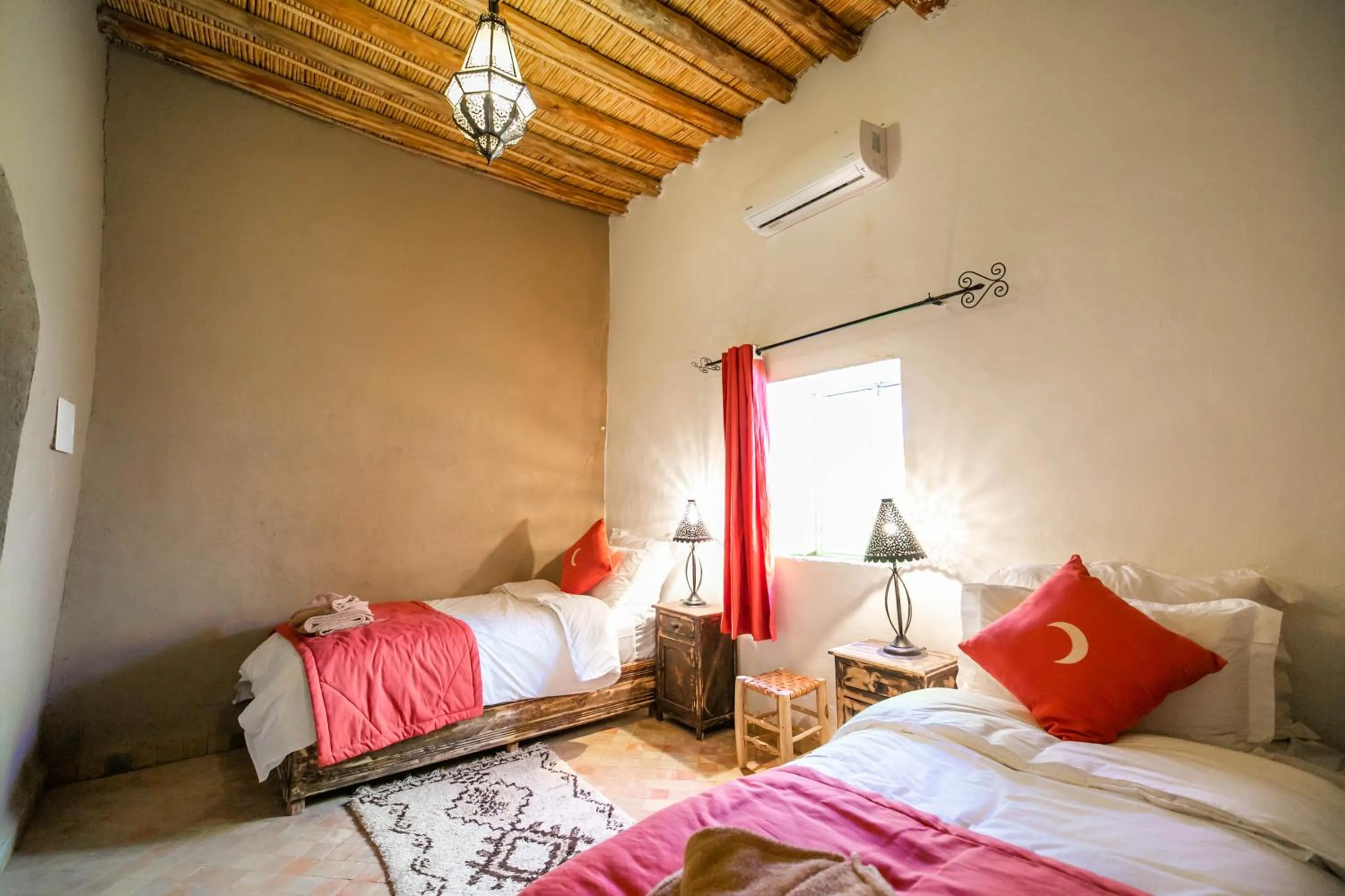 Bed in Riad Kasbah Aiour