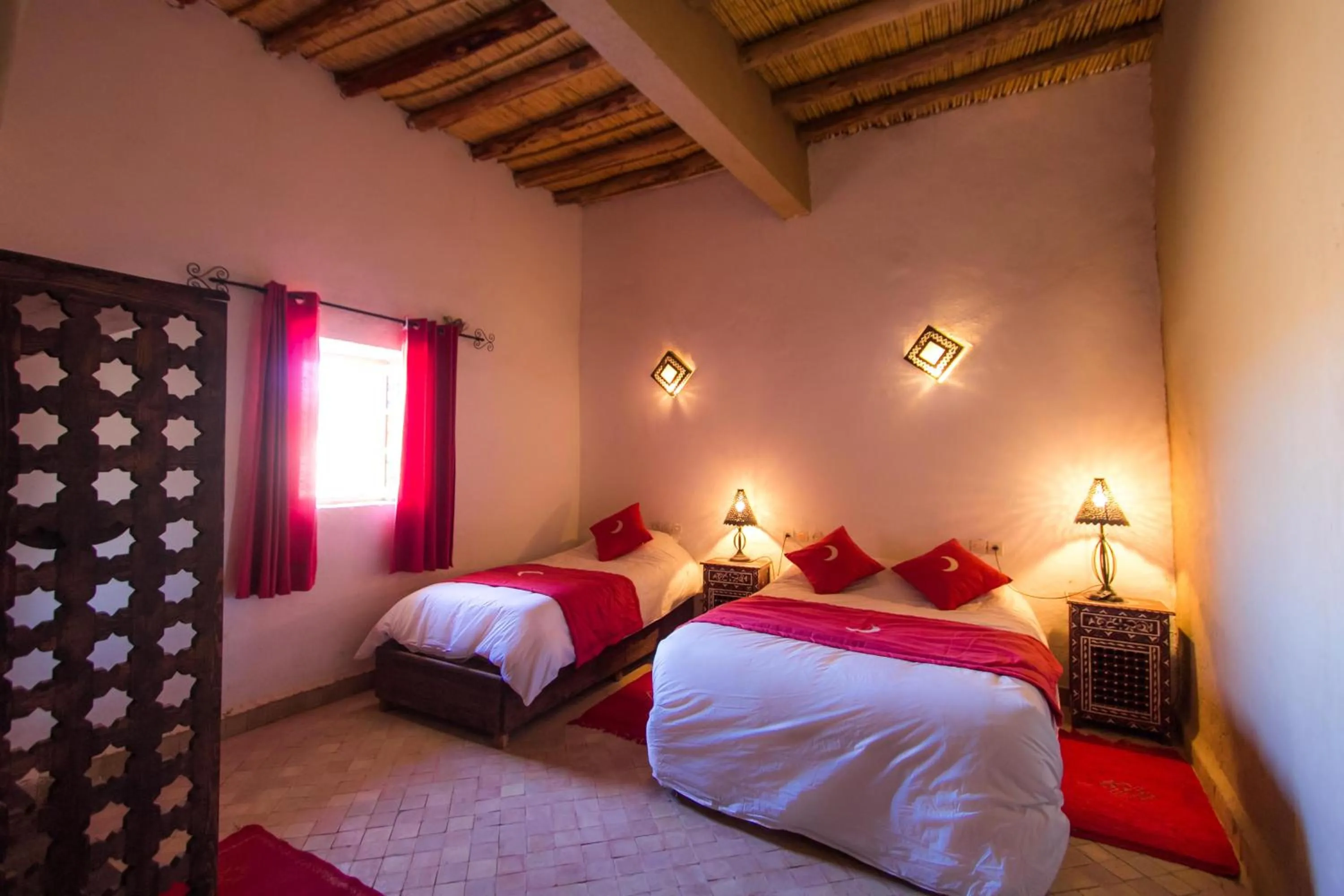 Bed in Riad Kasbah Aiour