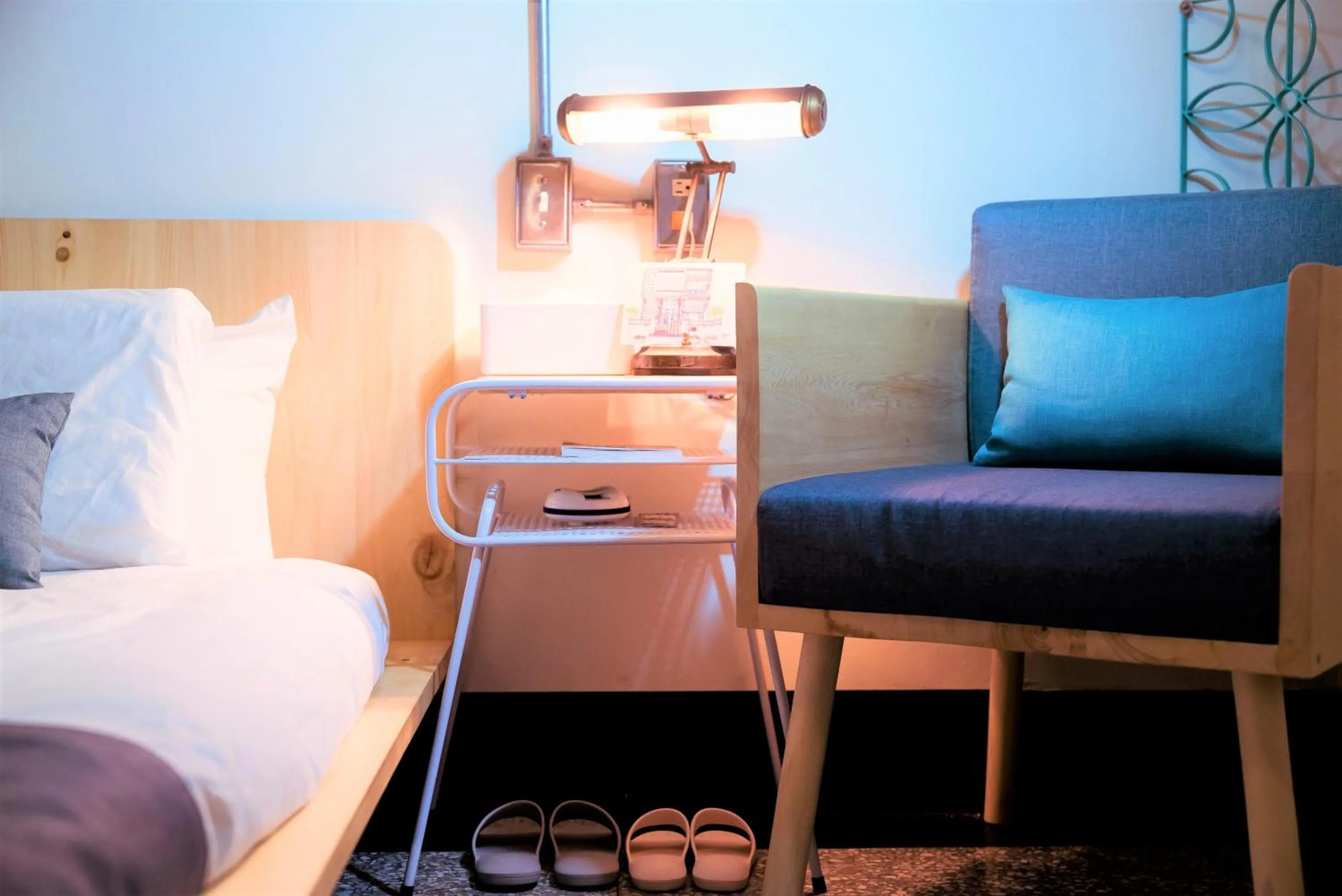 Decorative detail, Bed in With Inn Hostel