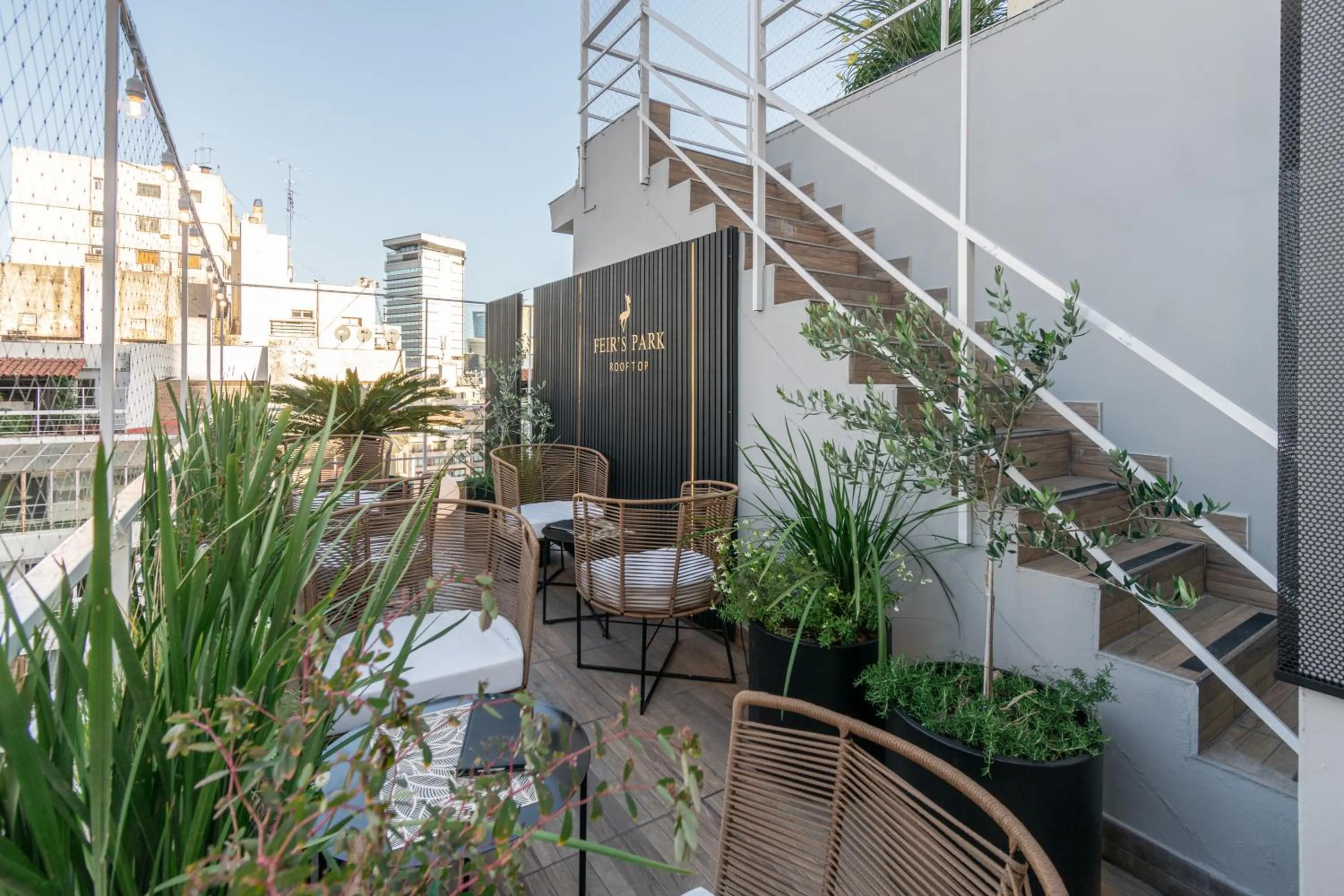 Patio in Feir's Park Hotel & Rooftop