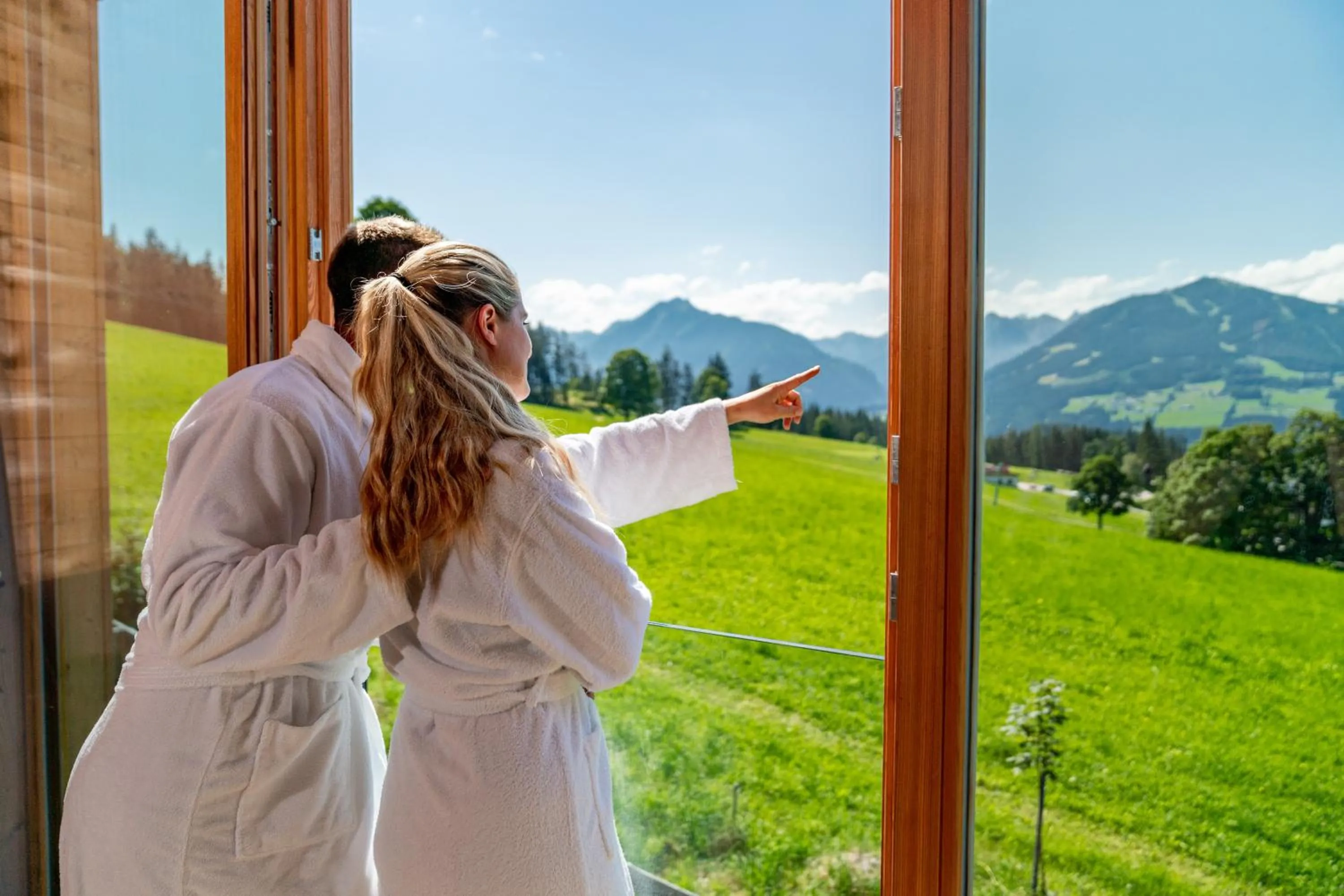 Garden view in Rittis Alpin Chalets Dachstein