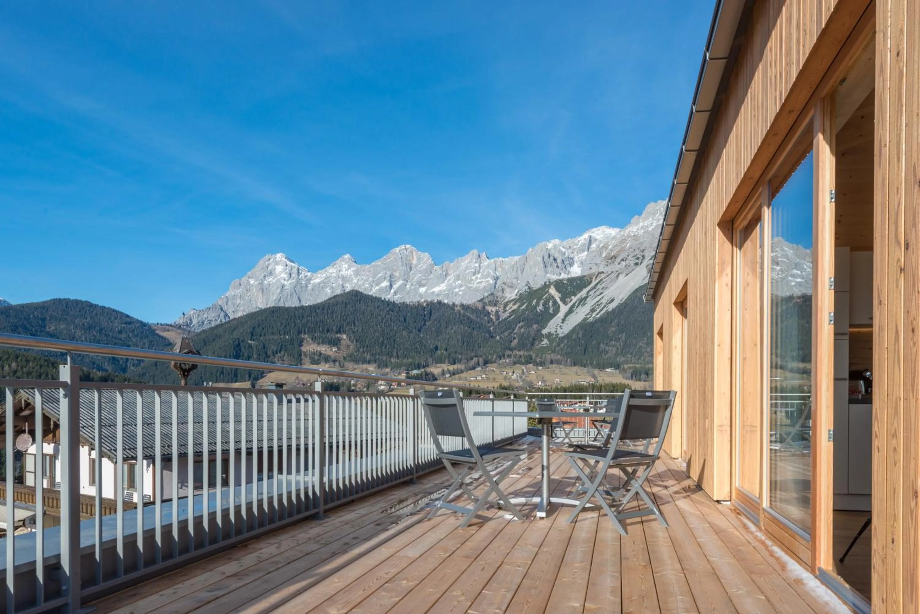 Balcony/Terrace in Rittis Alpin Chalets Dachstein