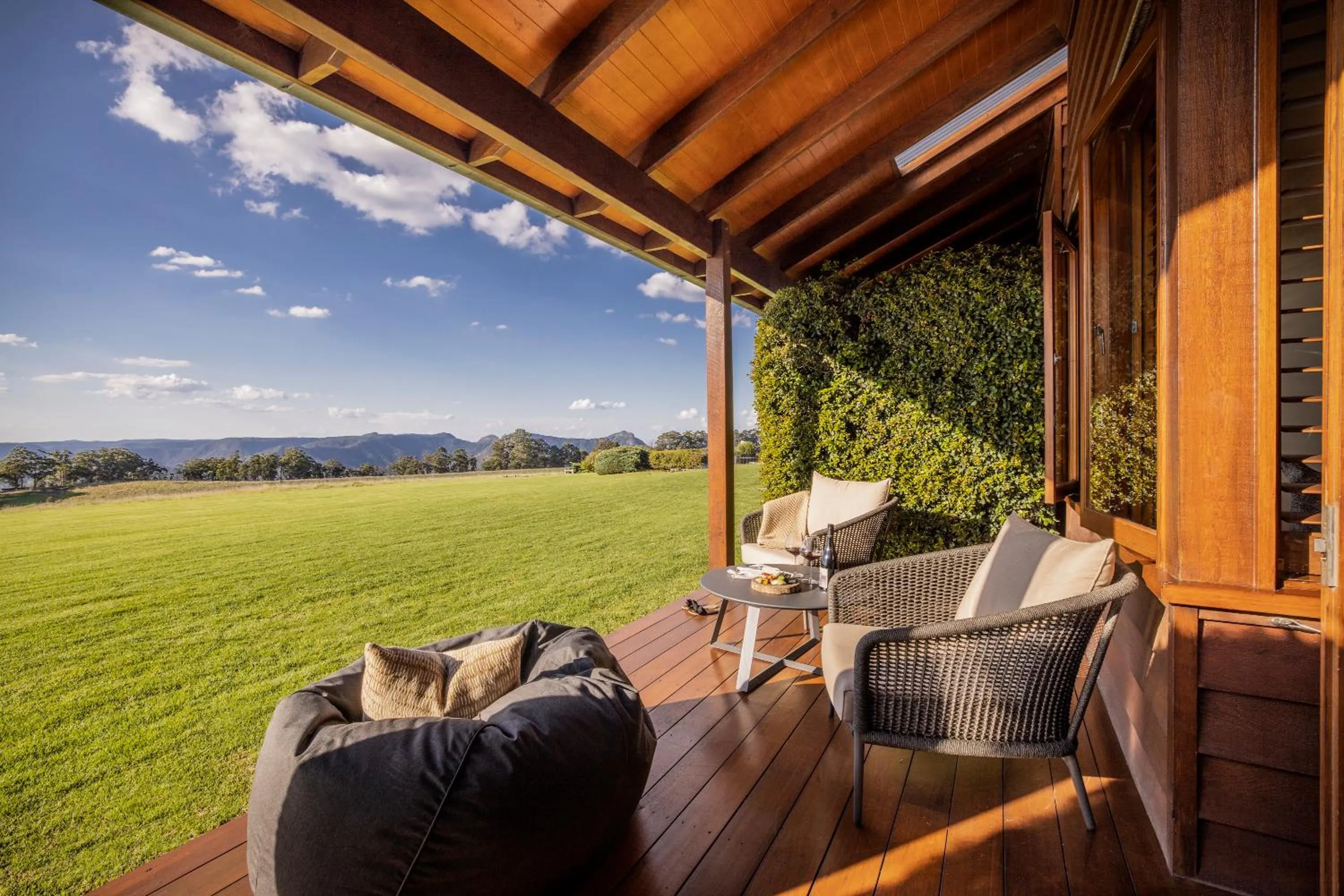 Patio in Spicers Peak Lodge