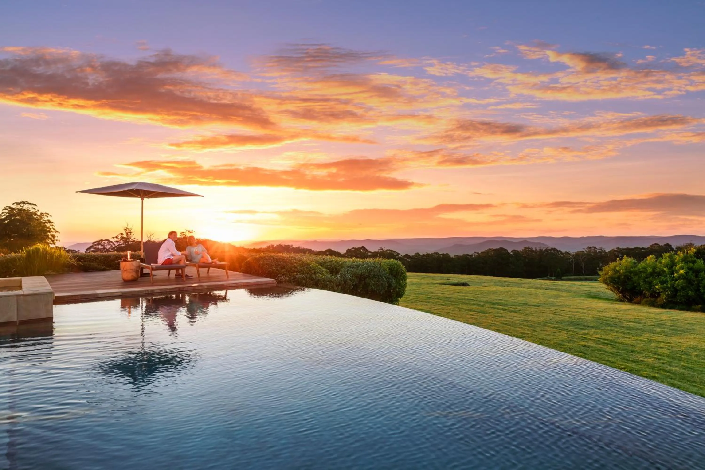 Swimming pool in Spicers Peak Lodge