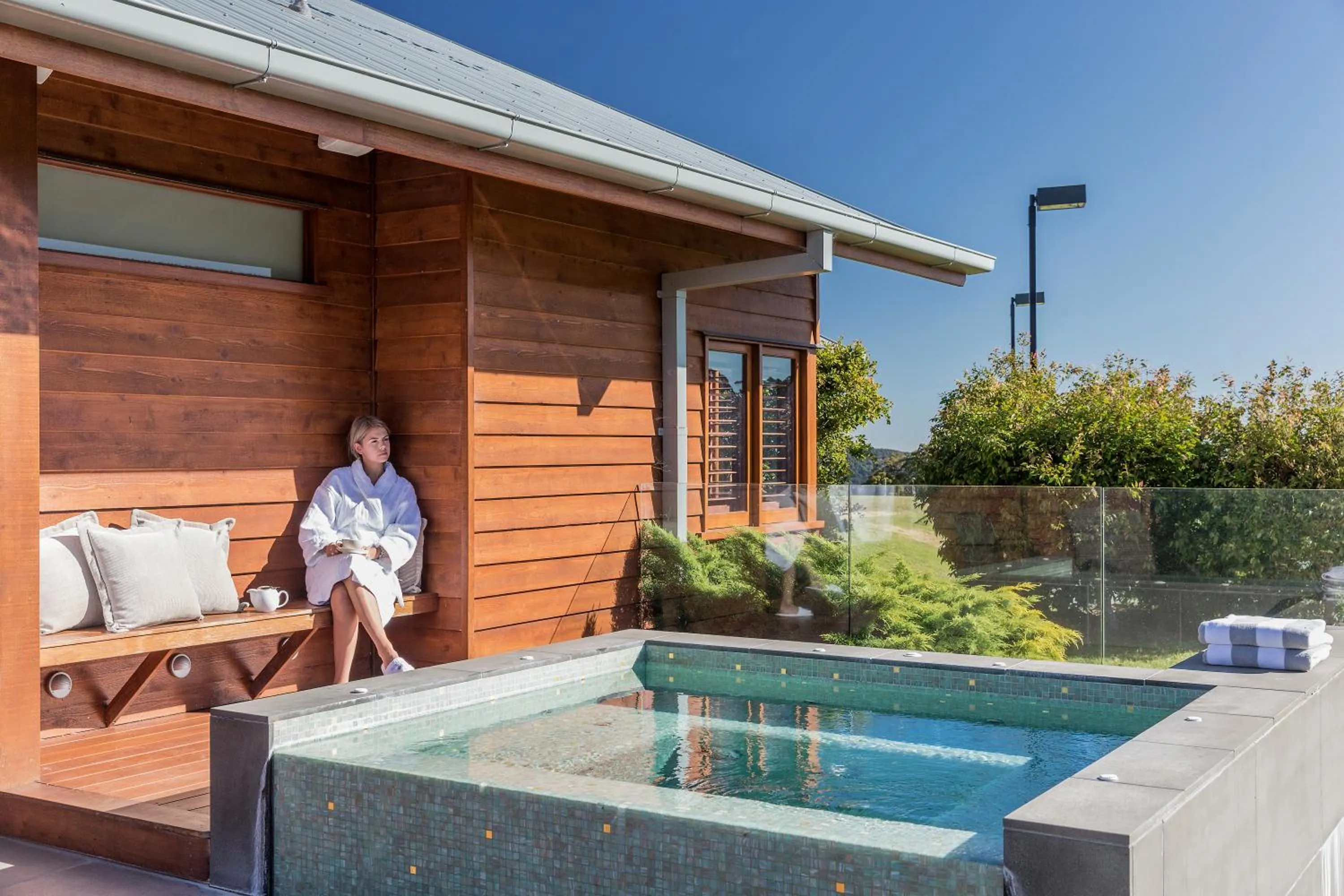 Hot Tub in Spicers Peak Lodge