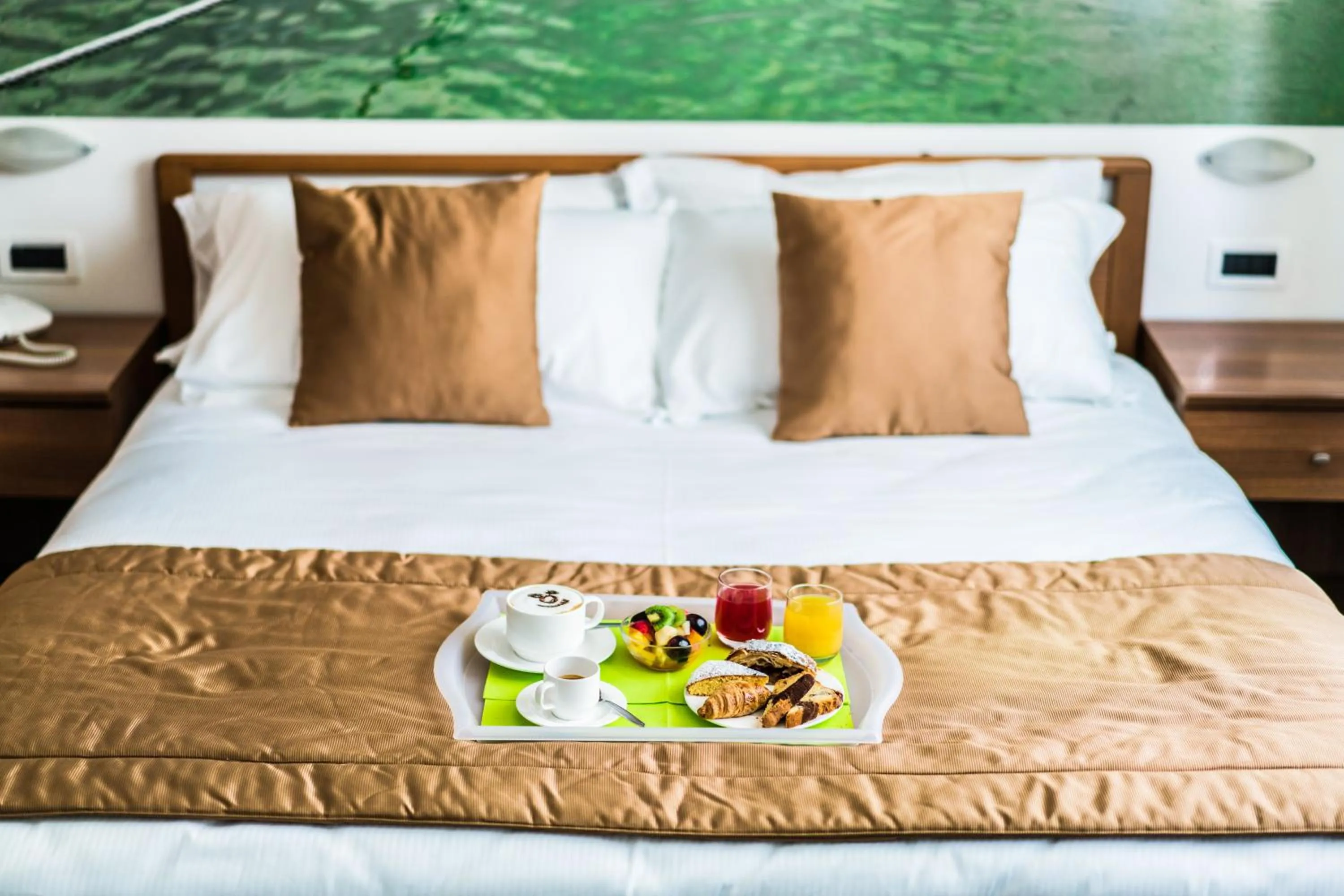 Bed in Hotel Tre Rose