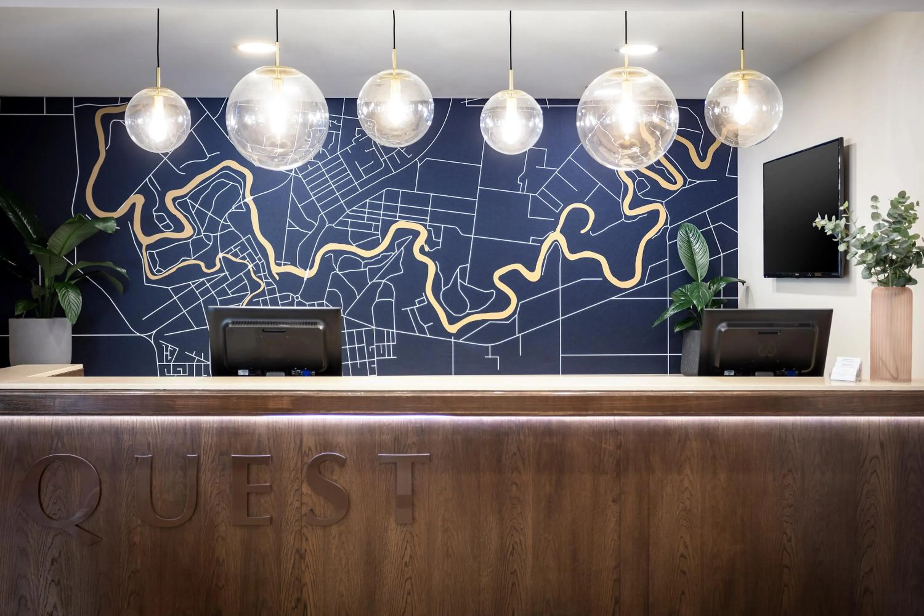 Lobby or reception in Quest Echuca