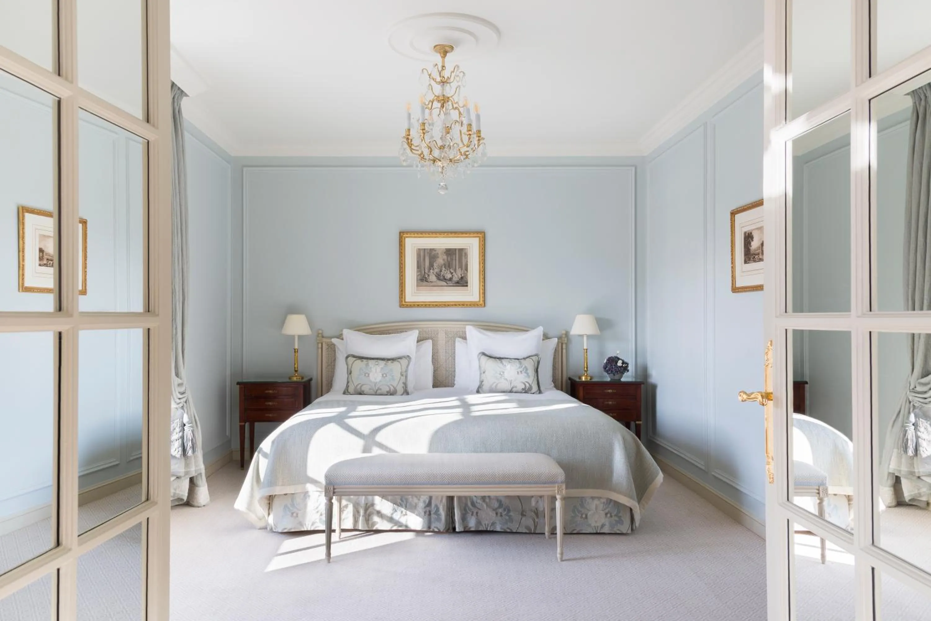 Bedroom, Bed in Le Bristol Paris, Oetker Hotels