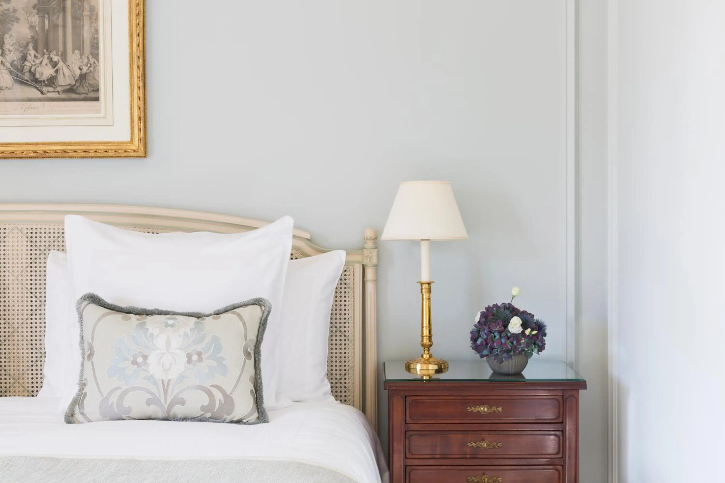 Bedroom, Bed in Le Bristol Paris, Oetker Hotels