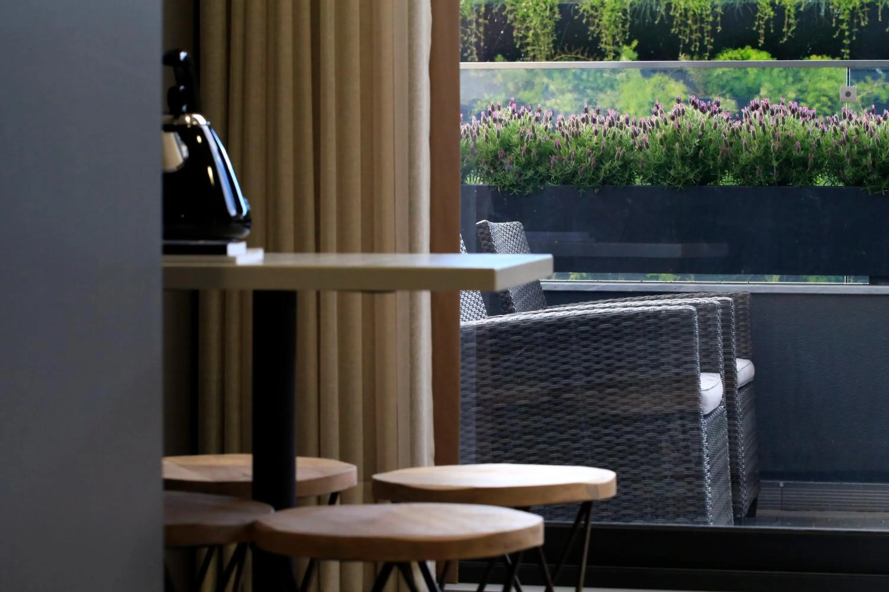 Dining area in Charm Flats