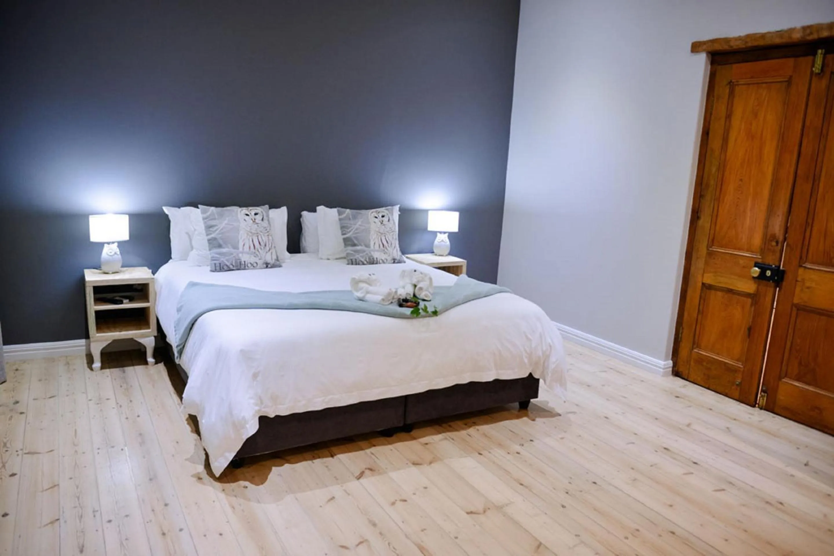 Decorative detail, Bed in Two Fat Owls Guesthouse