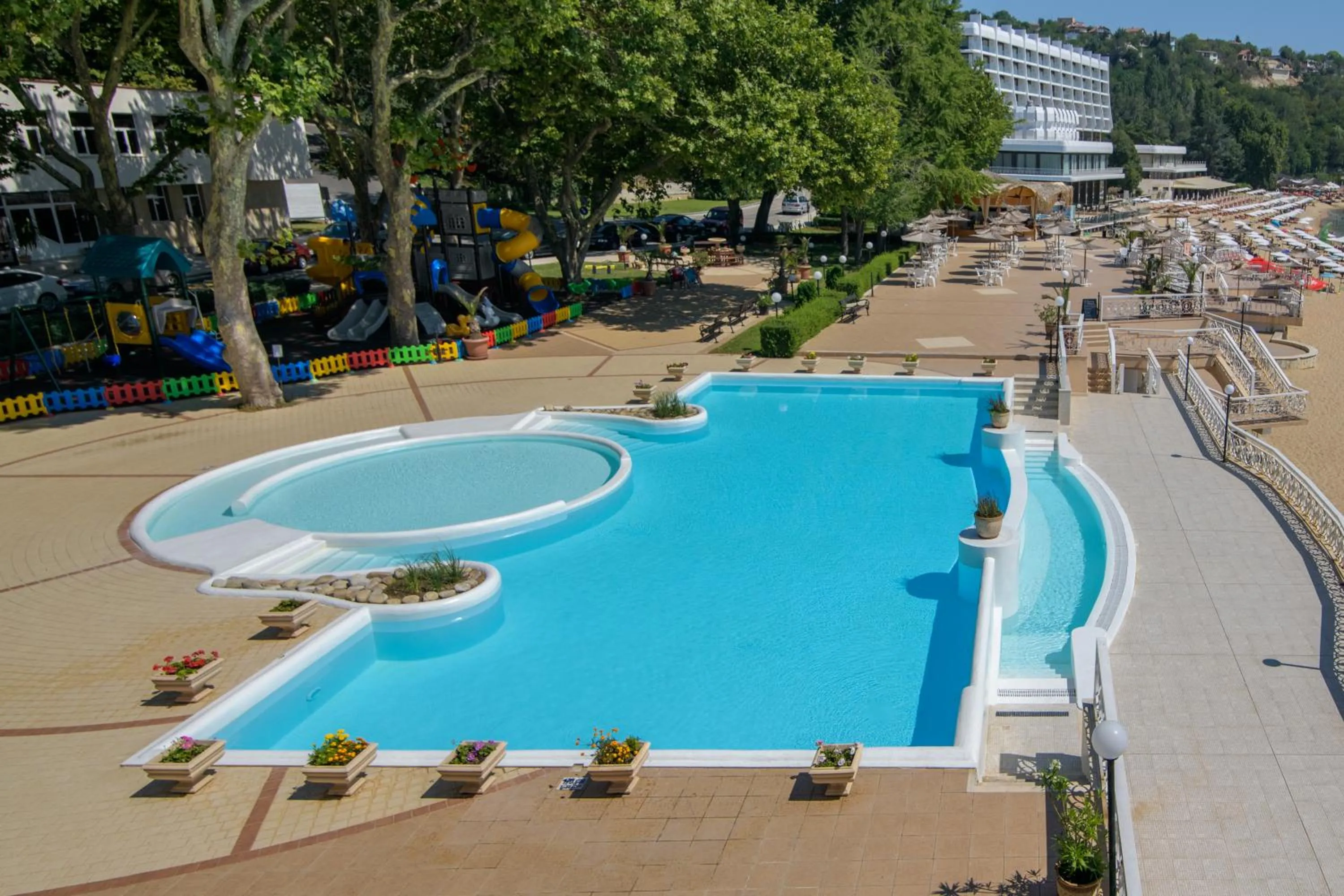 Swimming pool in Marina Hotel, Sunny Day